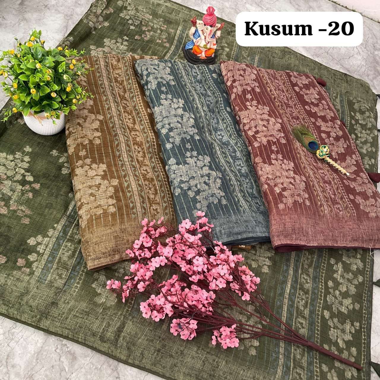 kalapvelly Kusum 20 corsa silk Fancy exclusive print design saree