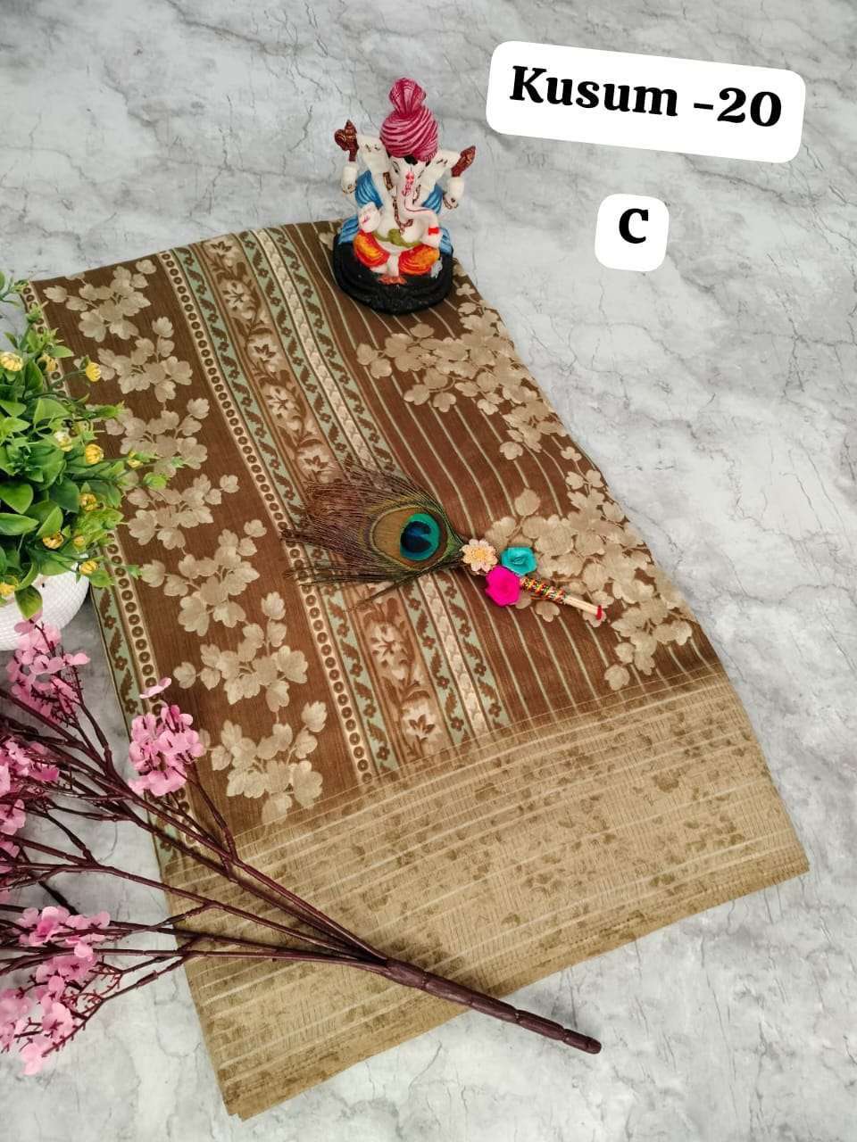 kalapvelly Kusum 20 corsa silk Fancy exclusive print design saree