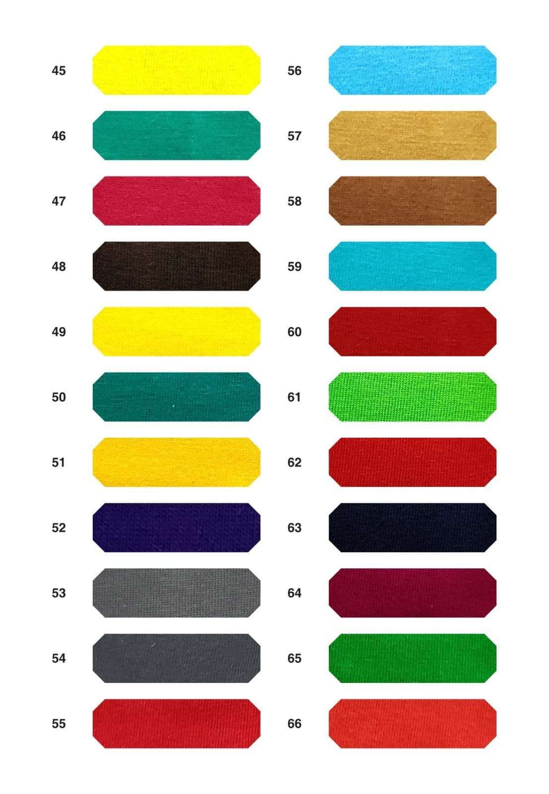 Colour chart for Leggings and Plazzo. Leggings Manufacturer | Instagram