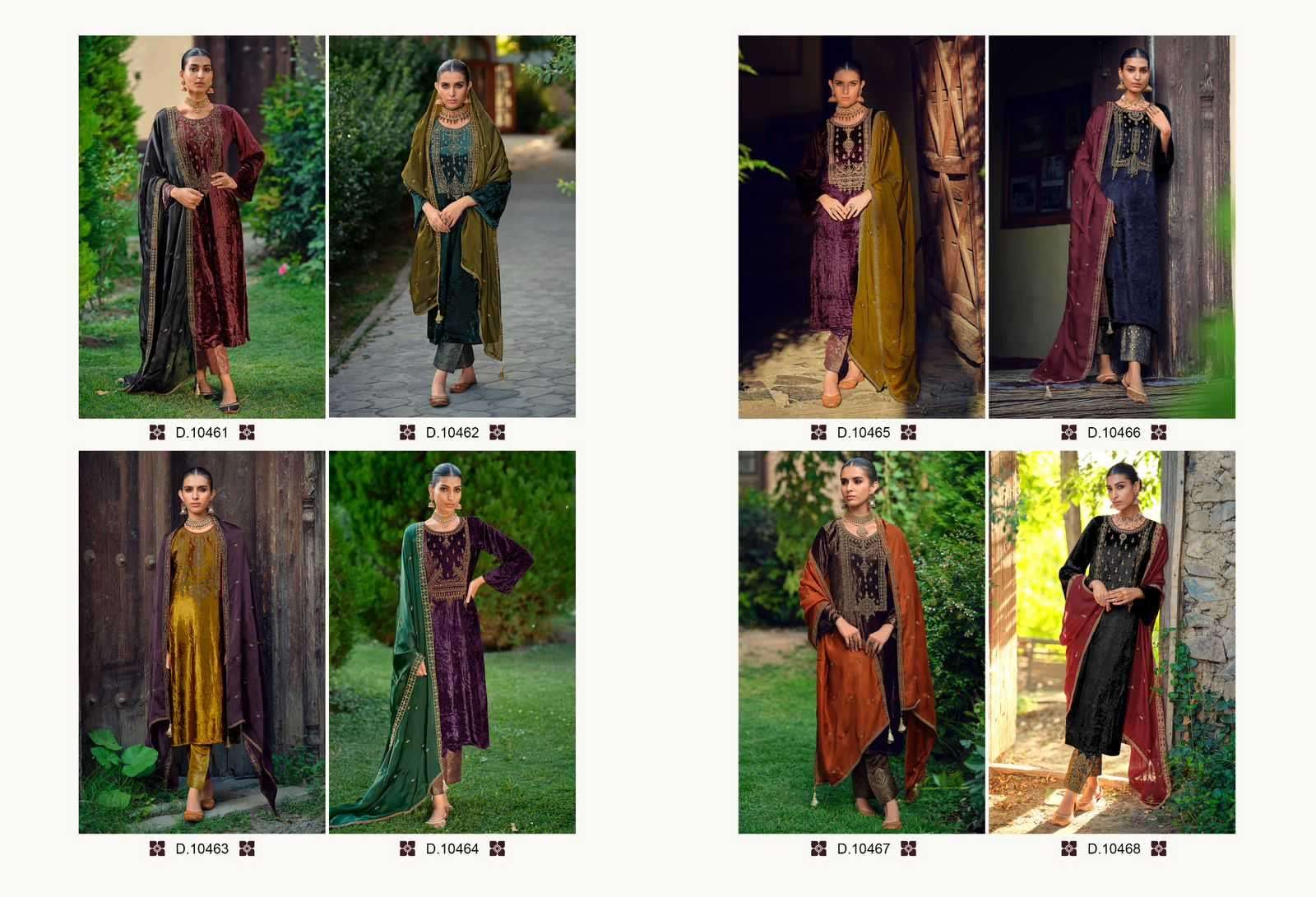 cinderella calista series 10461-10468 pure Munich viscose velvet suit