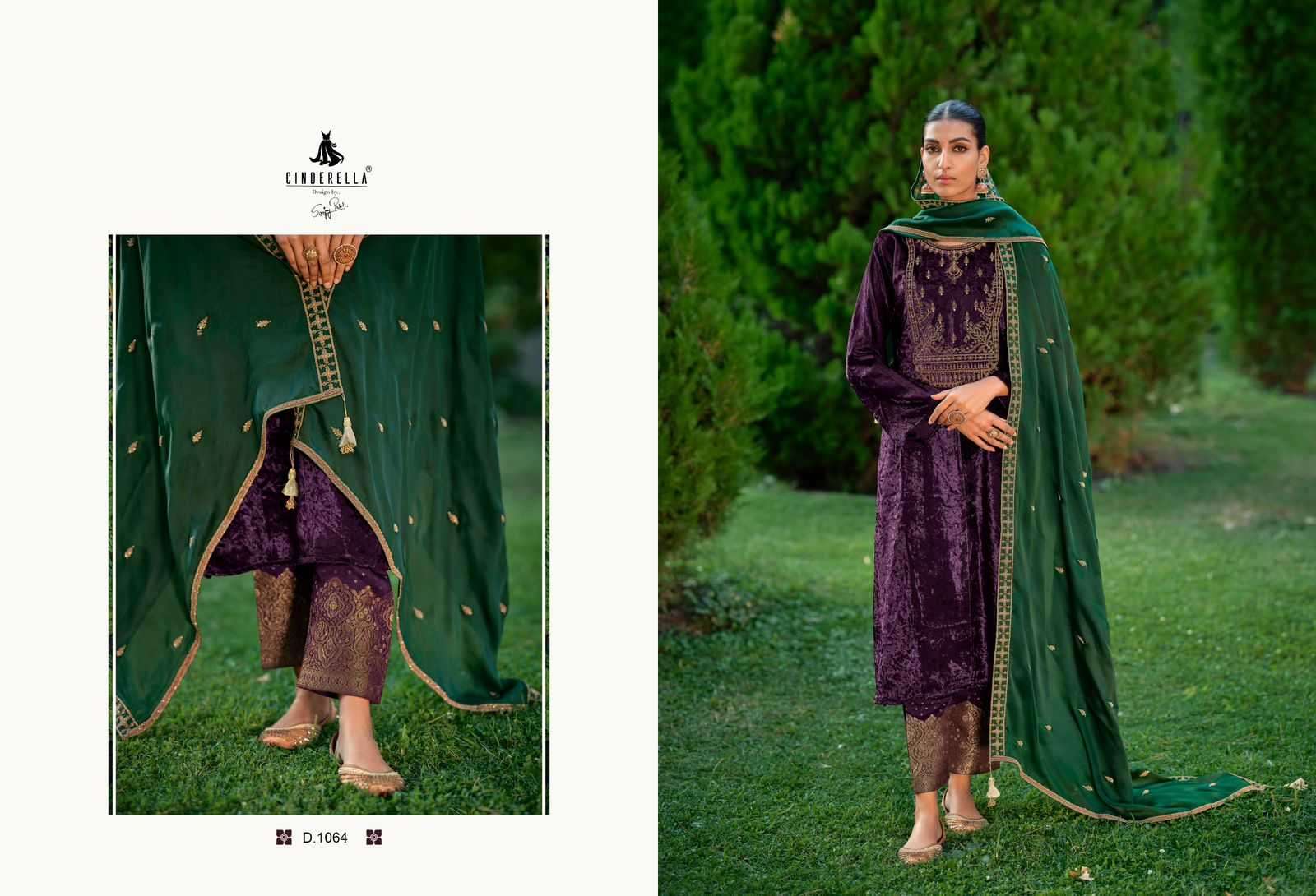 cinderella calista series 10461-10468 pure Munich viscose velvet suit