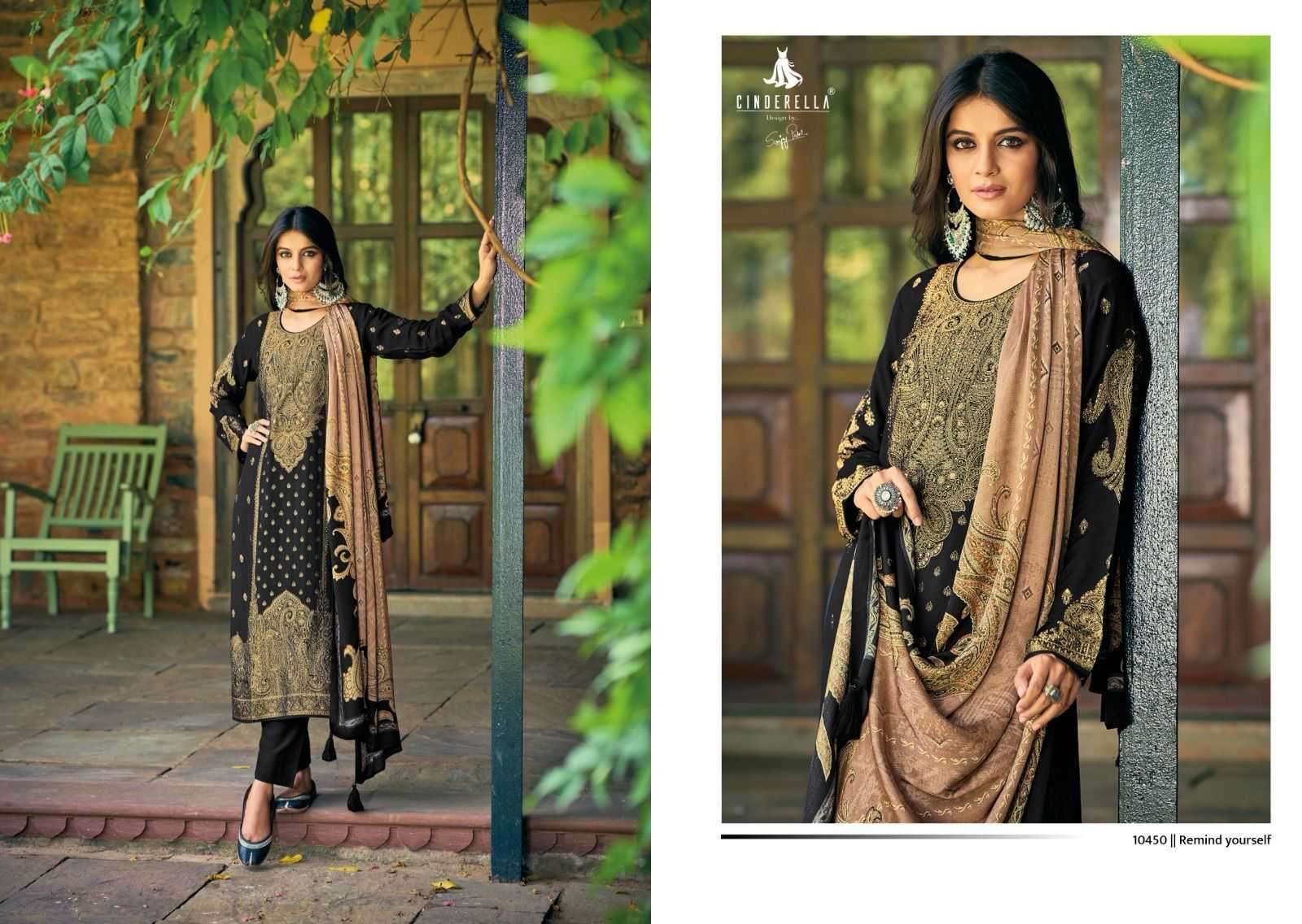 cinderella tohapha series 10447-10454 pure viscose pashmina jacquard suit