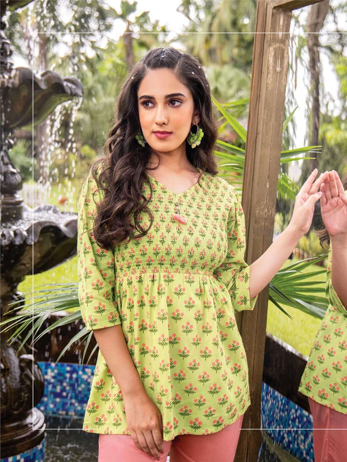heritage candy vol 2 series 201-207 rayon slub kurti