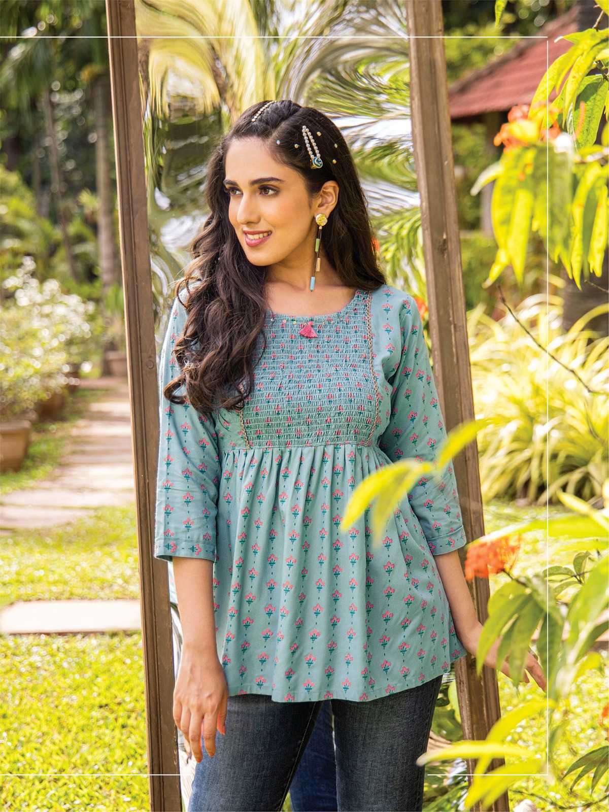 heritage candy vol 2 series 201-207 rayon slub kurti