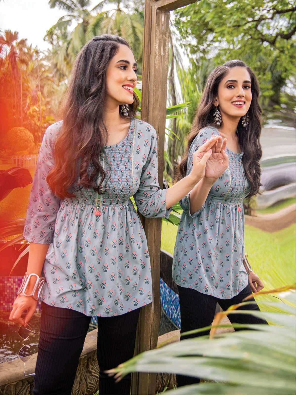 heritage candy vol 2 series 201-207 rayon slub kurti