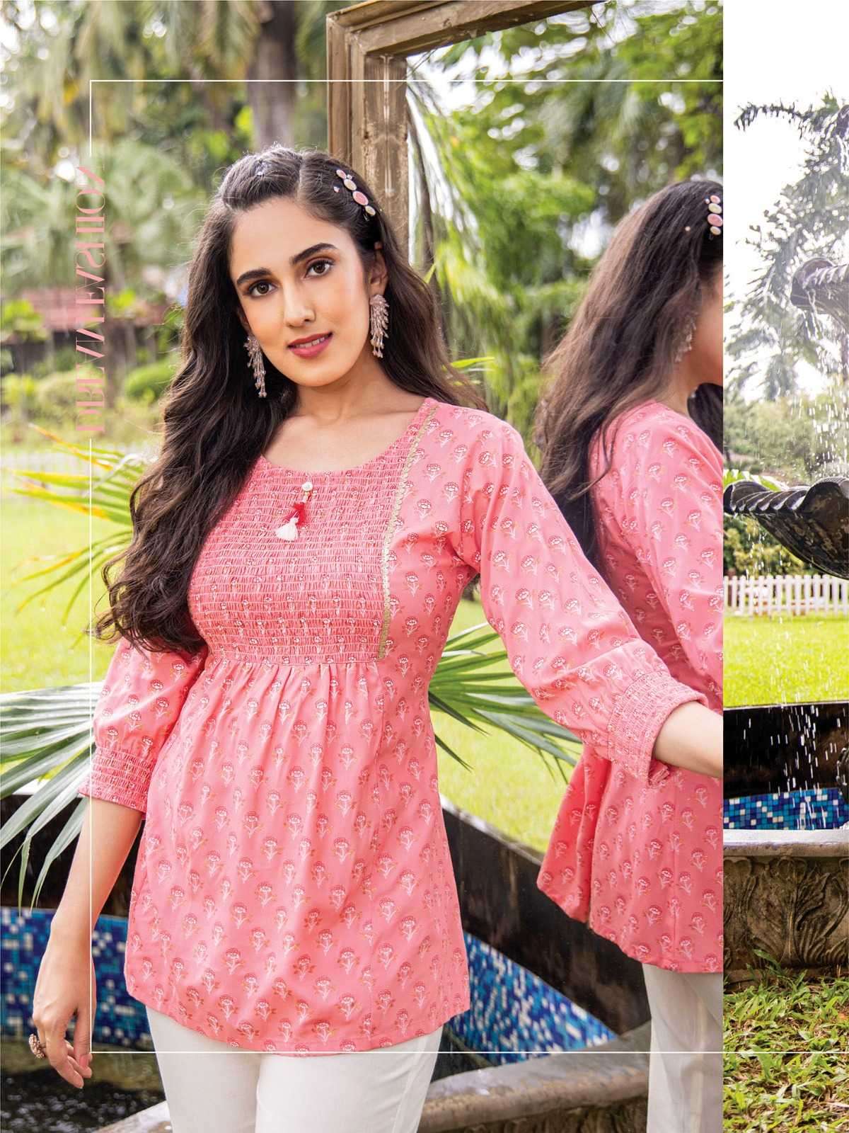 heritage candy vol 2 series 201-207 rayon slub kurti