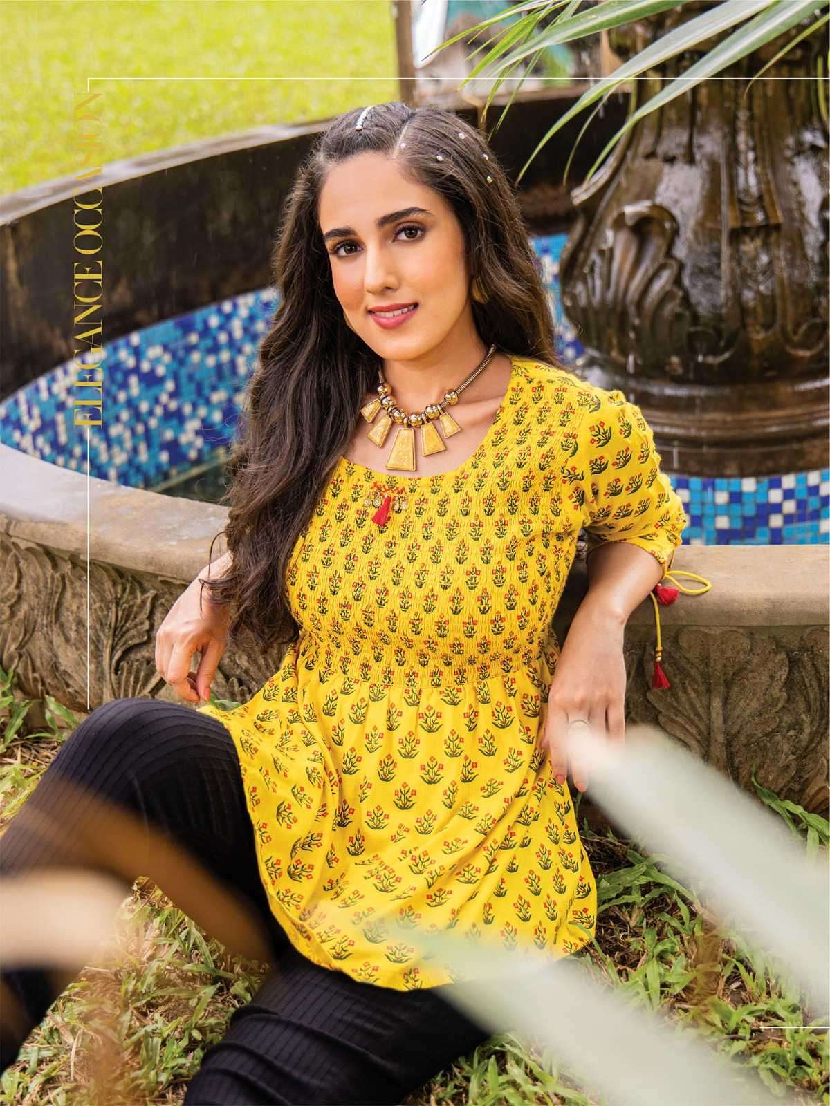 heritage candy vol 2 series 201-207 rayon slub kurti