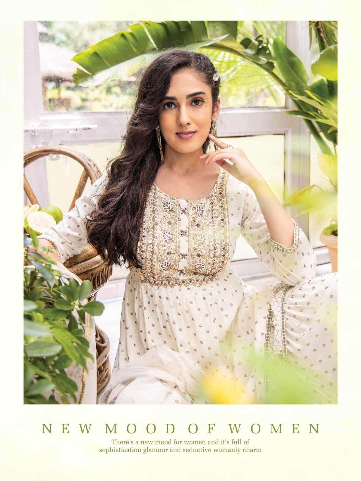 heritage creation noor series 101-106 rayon slub suit