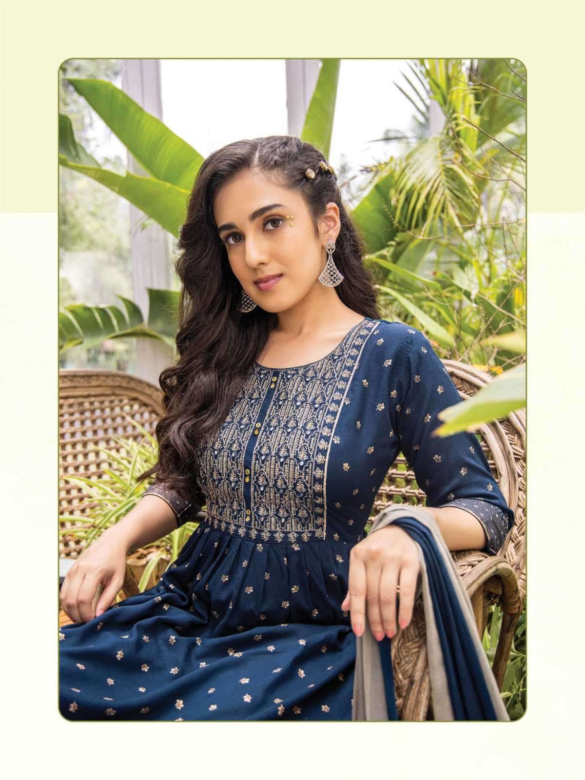heritage creation noor series 101-106 rayon slub suit