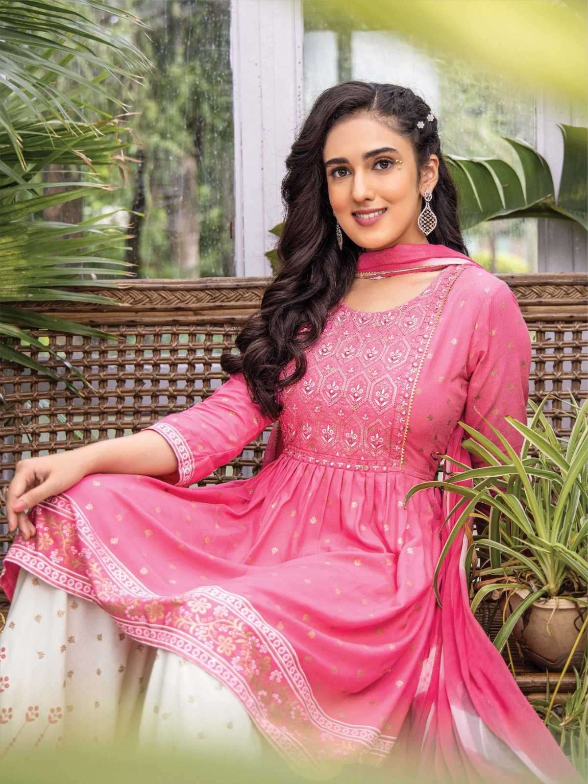 heritage creation noor series 101-106 rayon slub suit