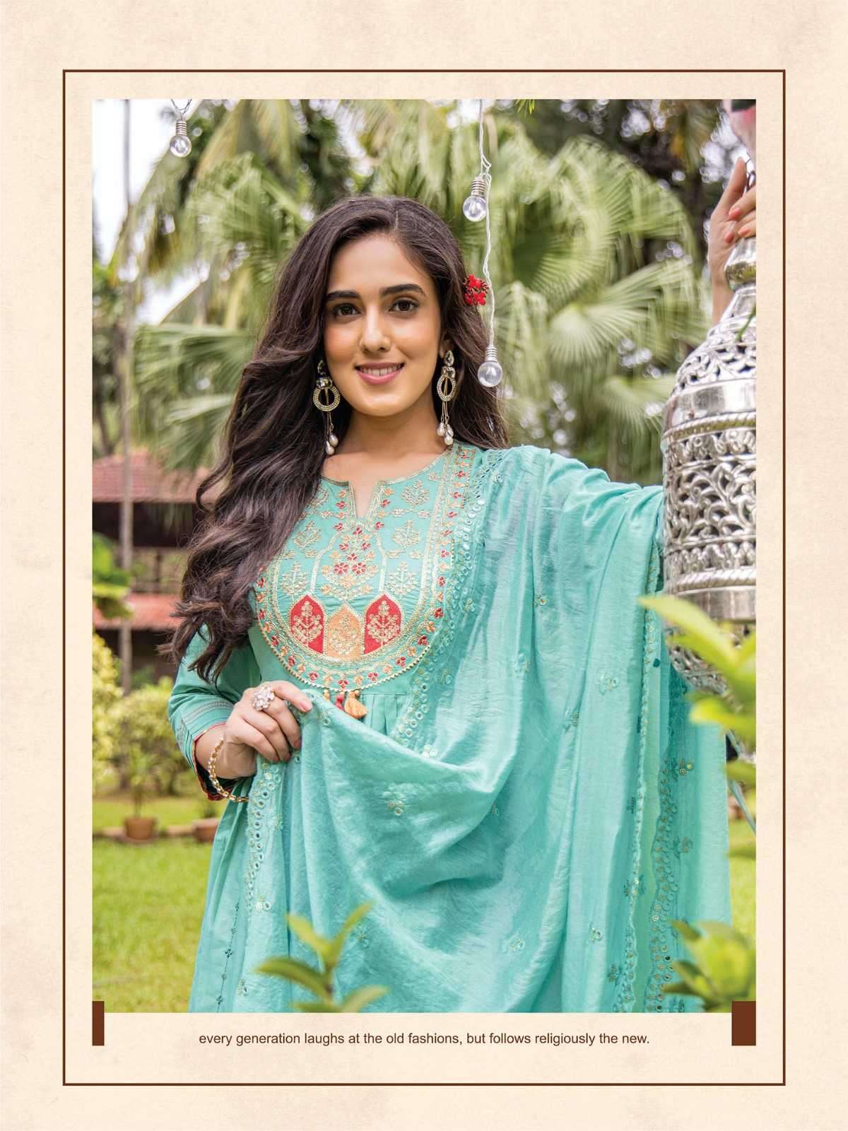 heritage creation zoya series 101-105 premium chanderi silk suit 