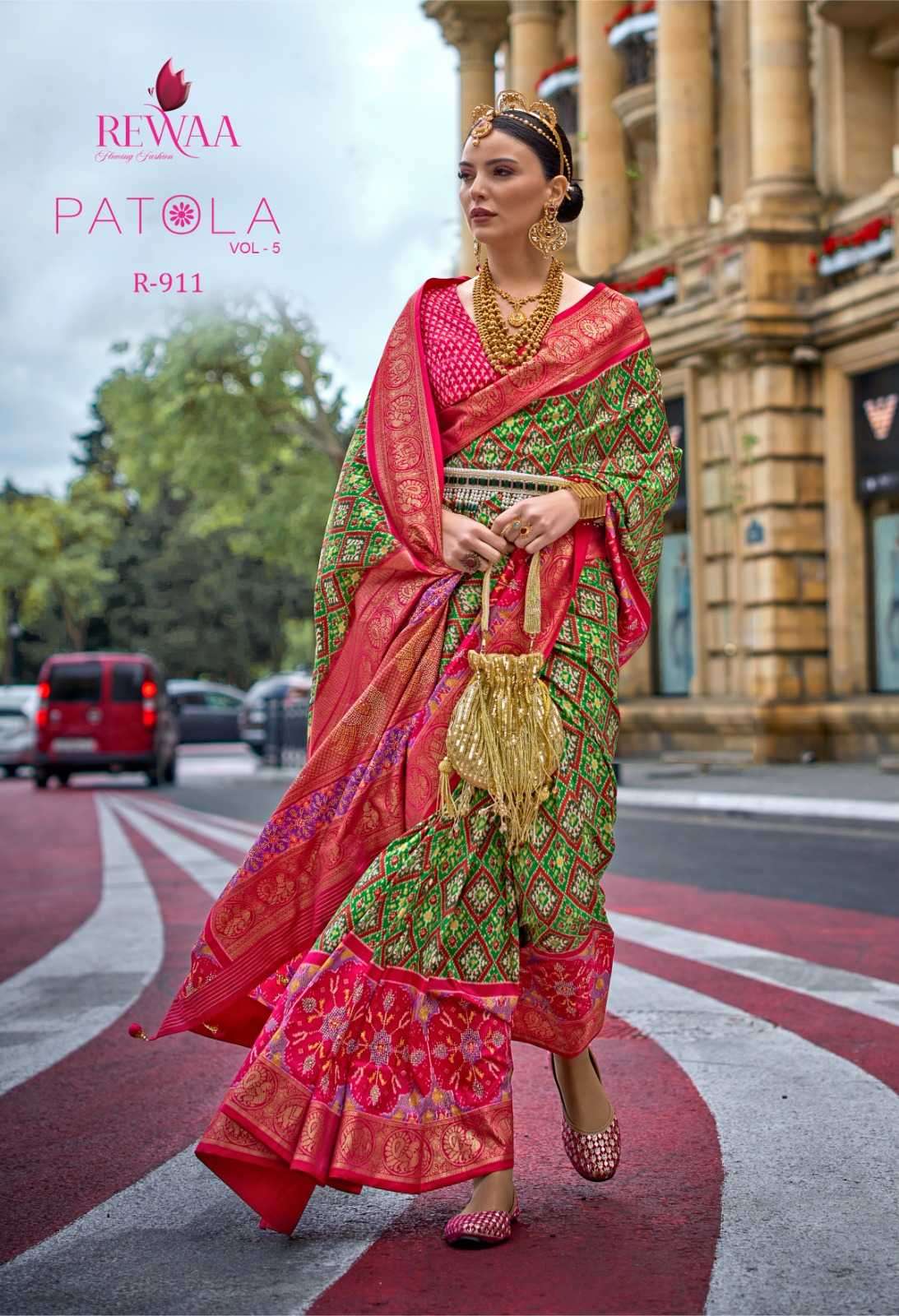 Rewaa patola vol 5 series 901-909 silk saree