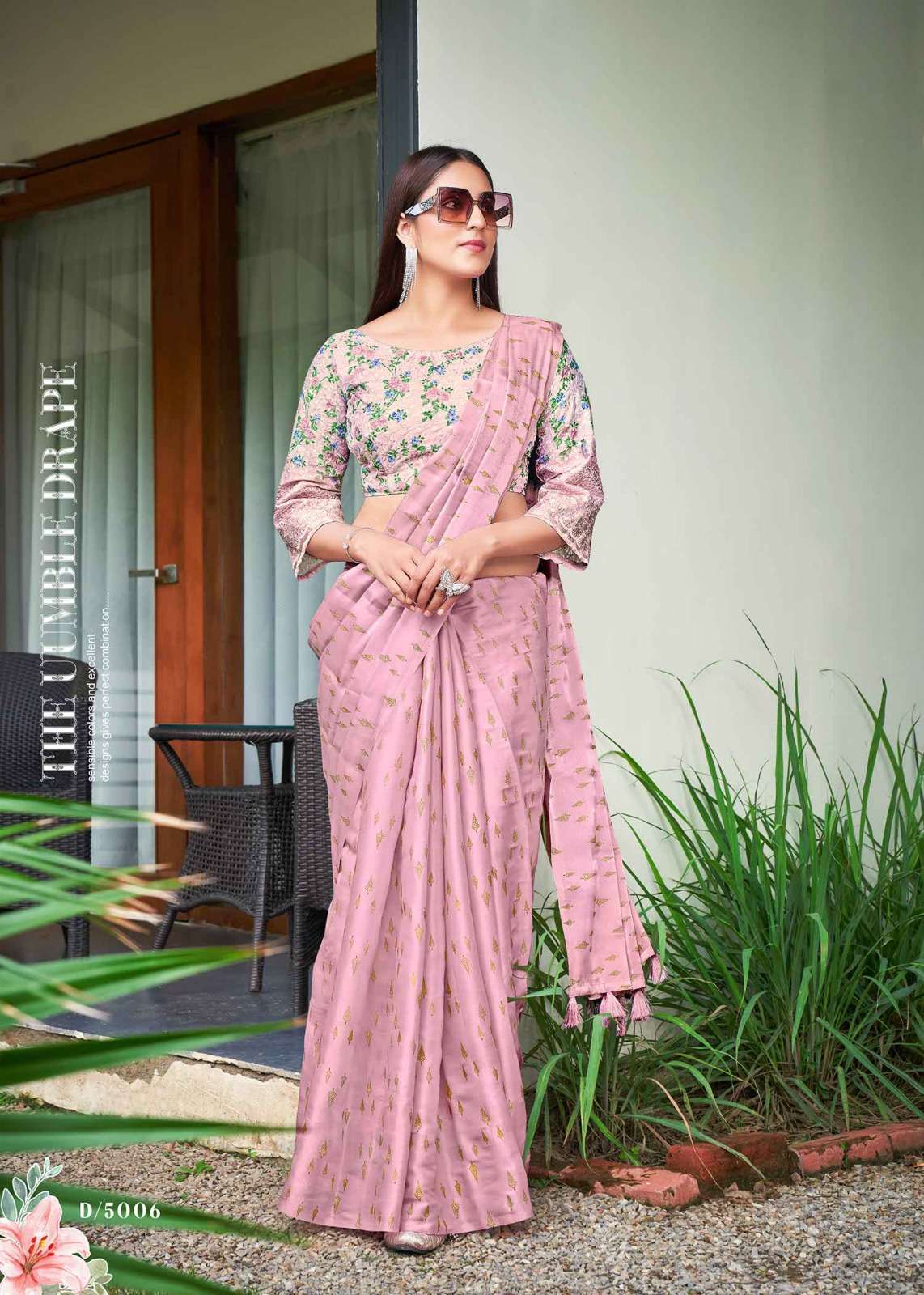 siddharth silk mills sandy coral vol 1 series 5001-5006 fancy saree