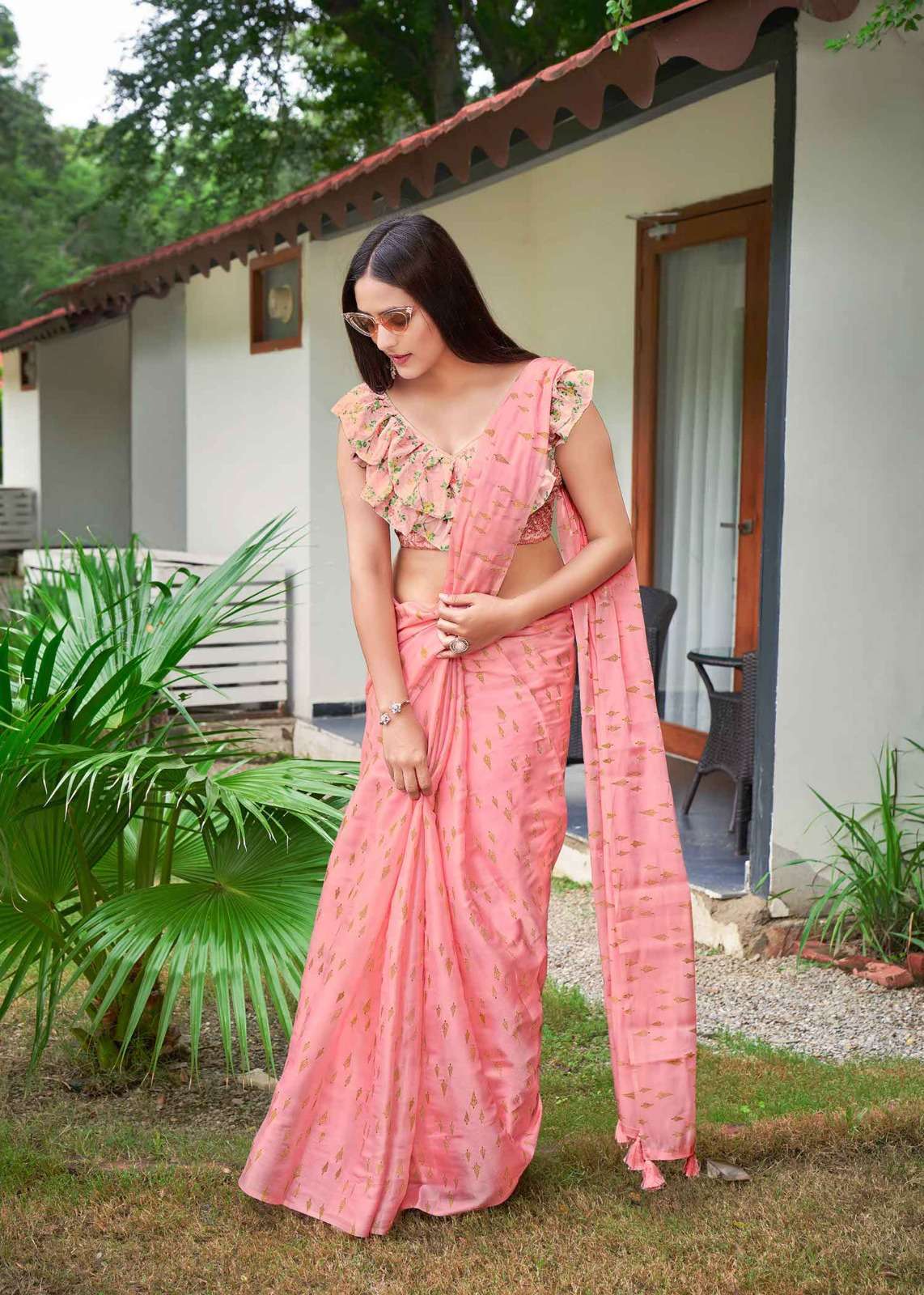 siddharth silk mills sandy coral vol 1 series 5001-5006 fancy saree