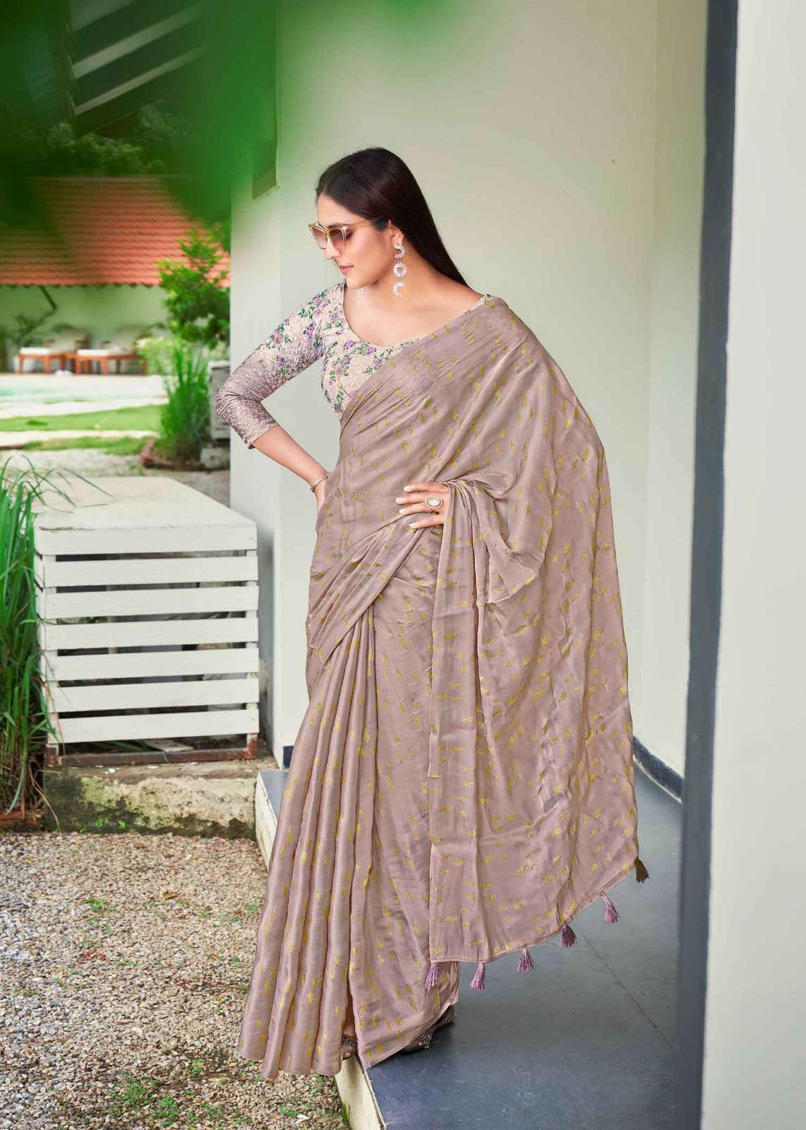 siddharth silk mills sandy coral vol 1 series 5001-5006 fancy saree