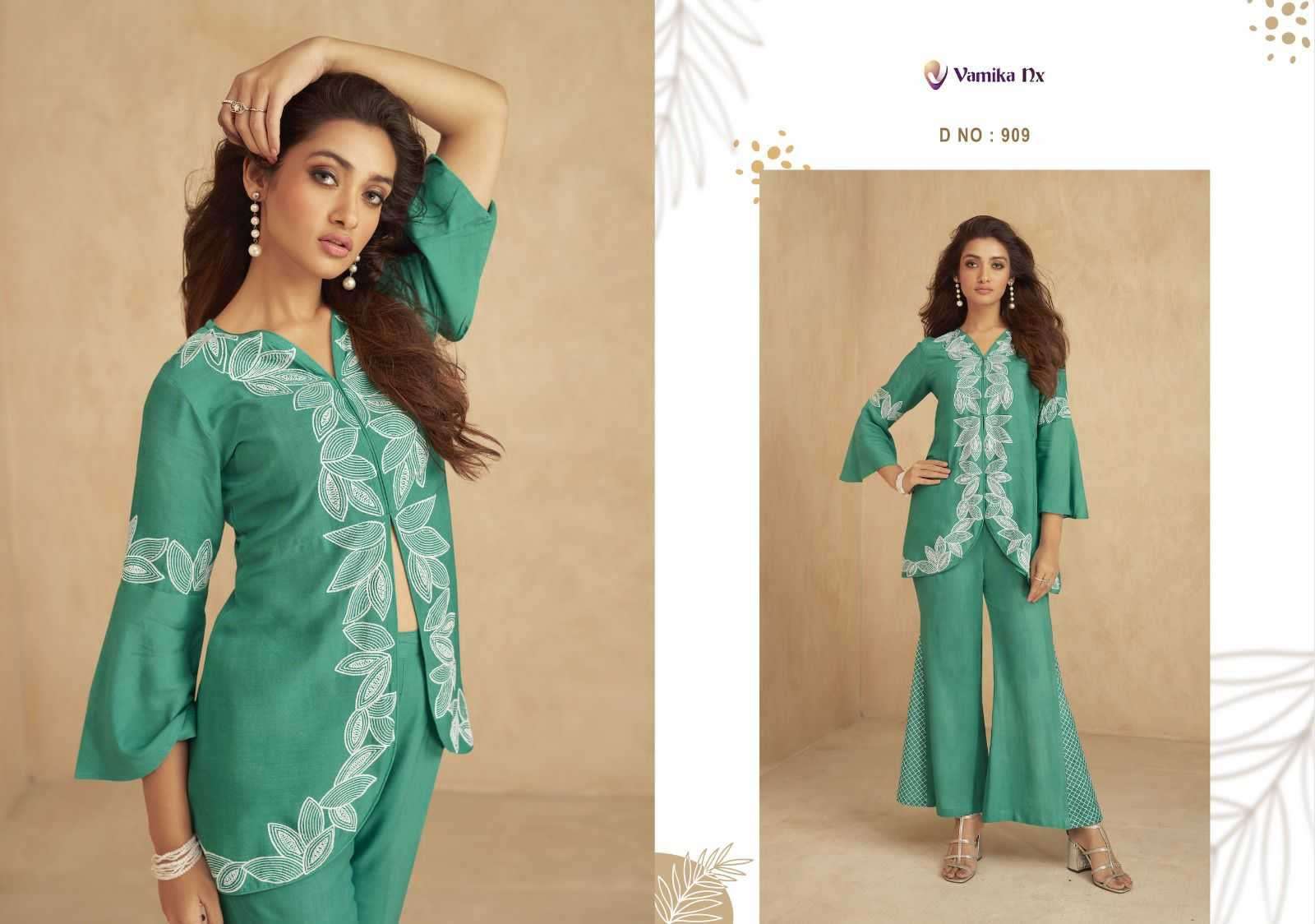 vamika nx vintage vol 2 series 907-912 heavy rayon co-ord sets