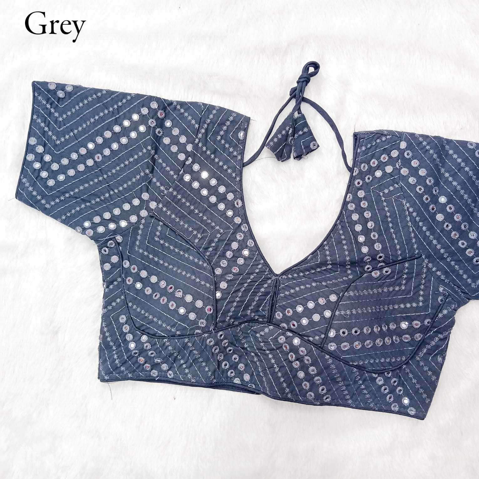 pr georgette mirror work embriodery suit 