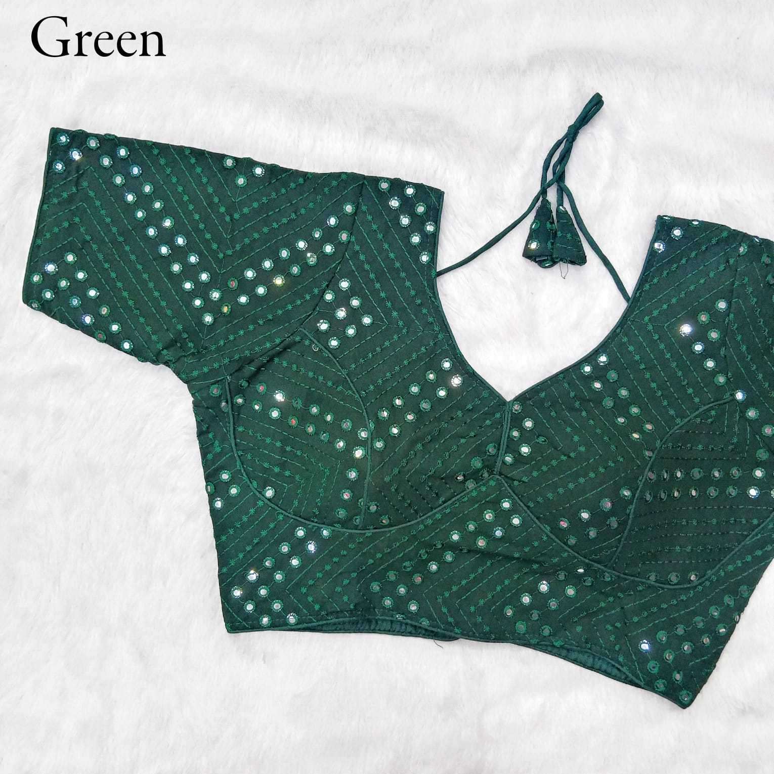 pr georgette mirror work embriodery suit 