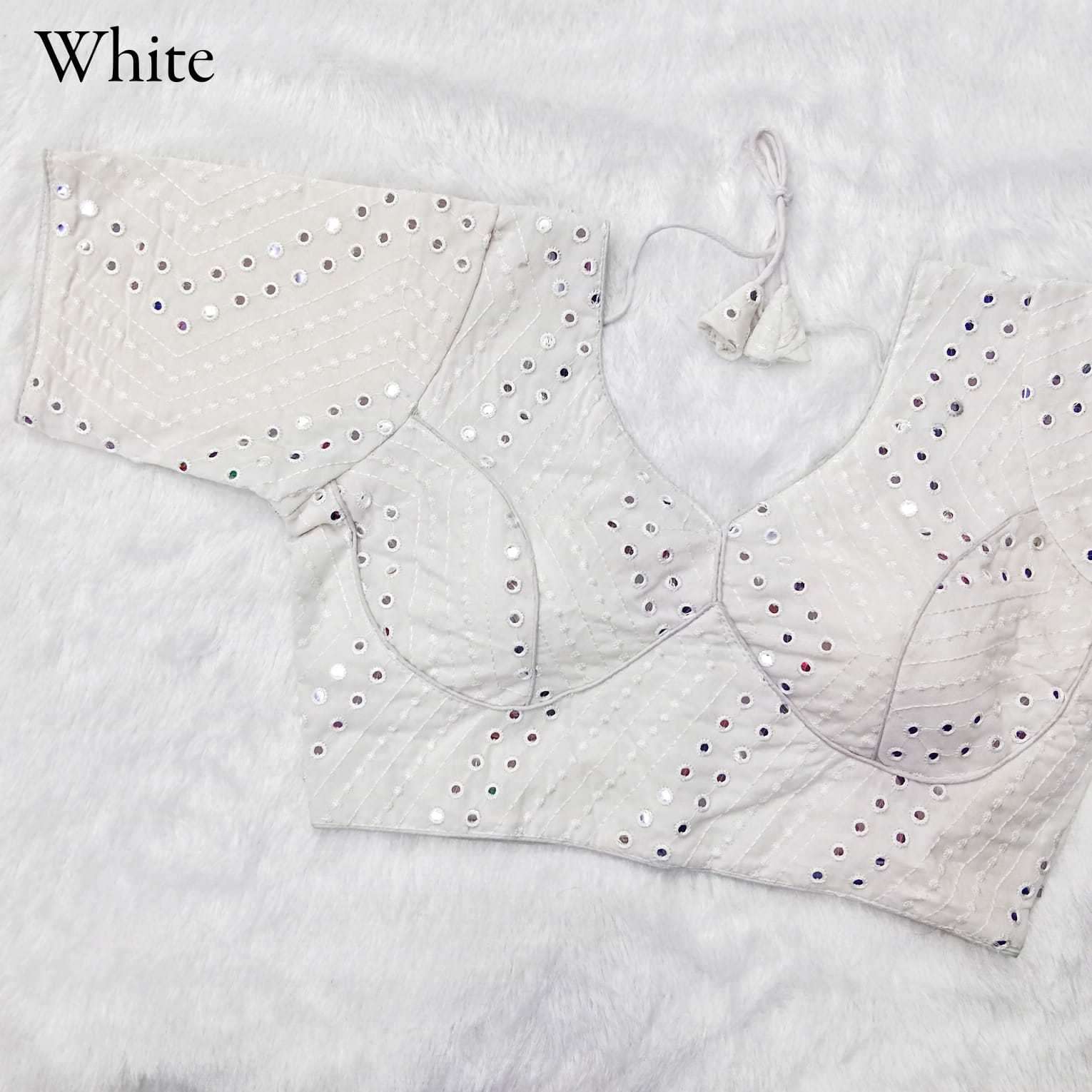 pr georgette mirror work embriodery suit 
