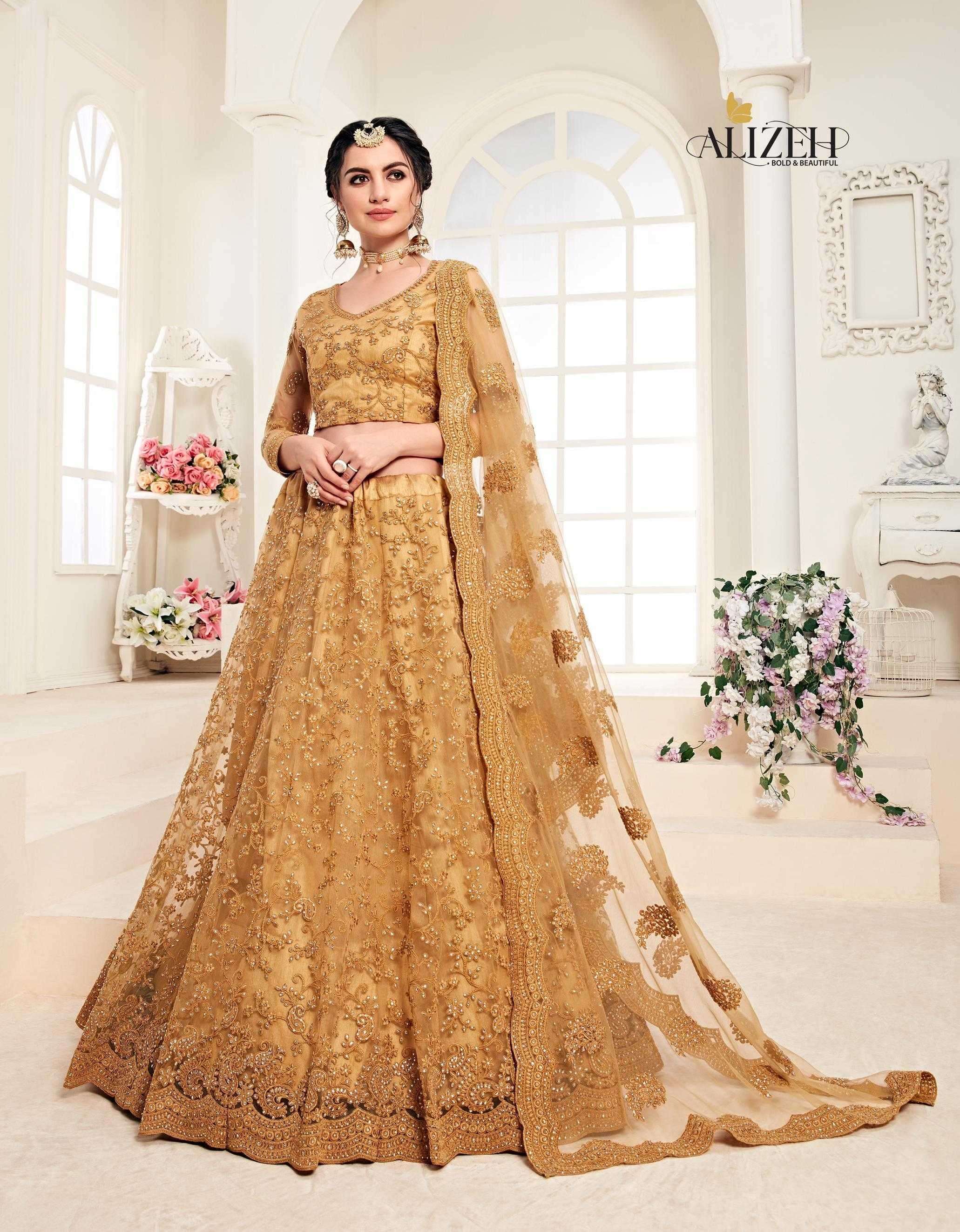 alizeh bridal heritage 1001 b Butterfly Net lehenga