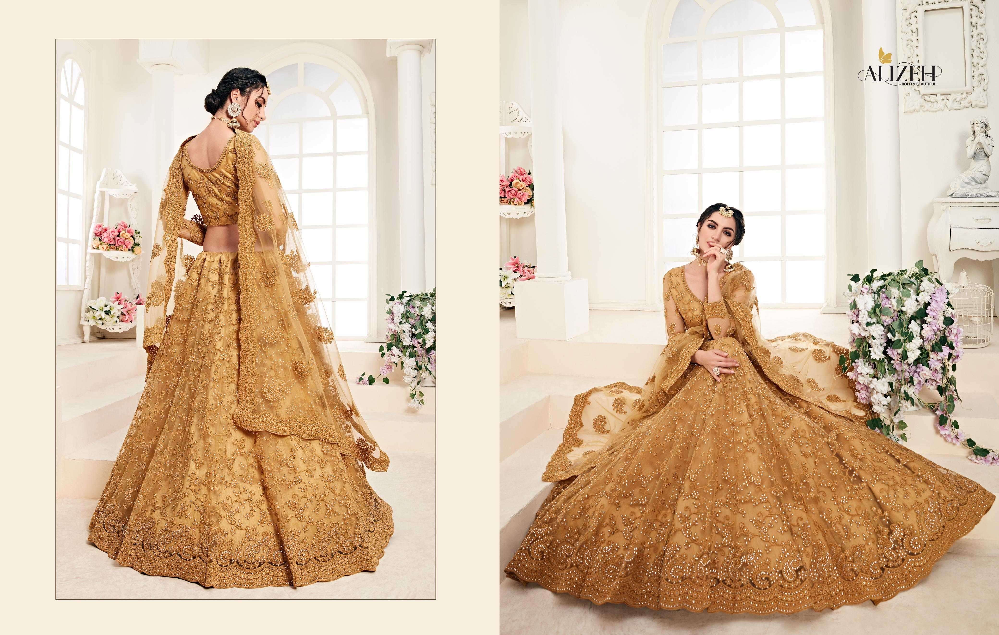 alizeh bridal heritage 1001 b Butterfly Net lehenga