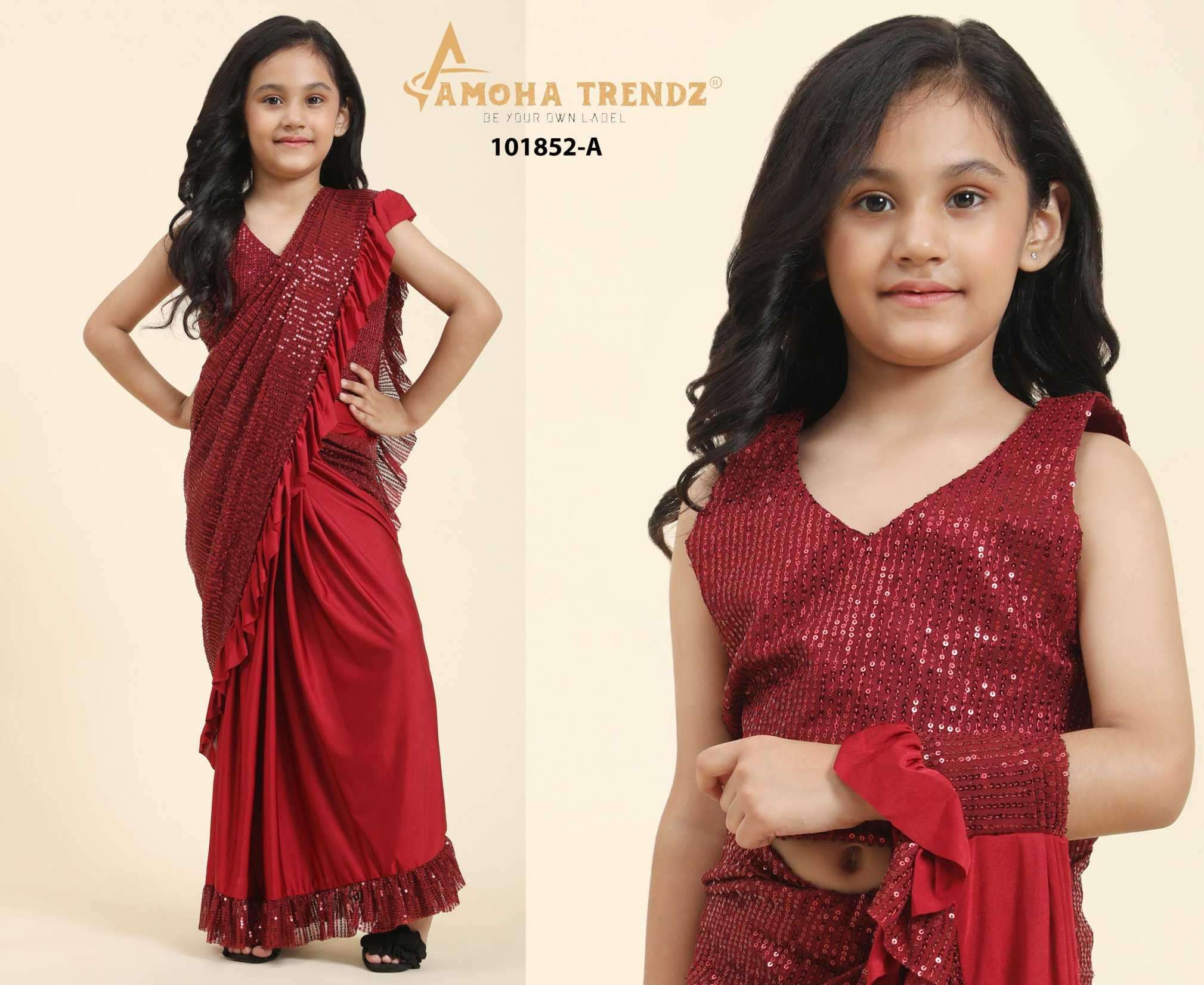 Shop Online for Indian kids-wear-girls Readymade with embroidery work India  Indian saree