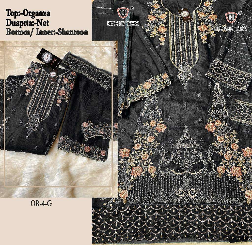 hoor tex OR-4 designer heavy organza suit 