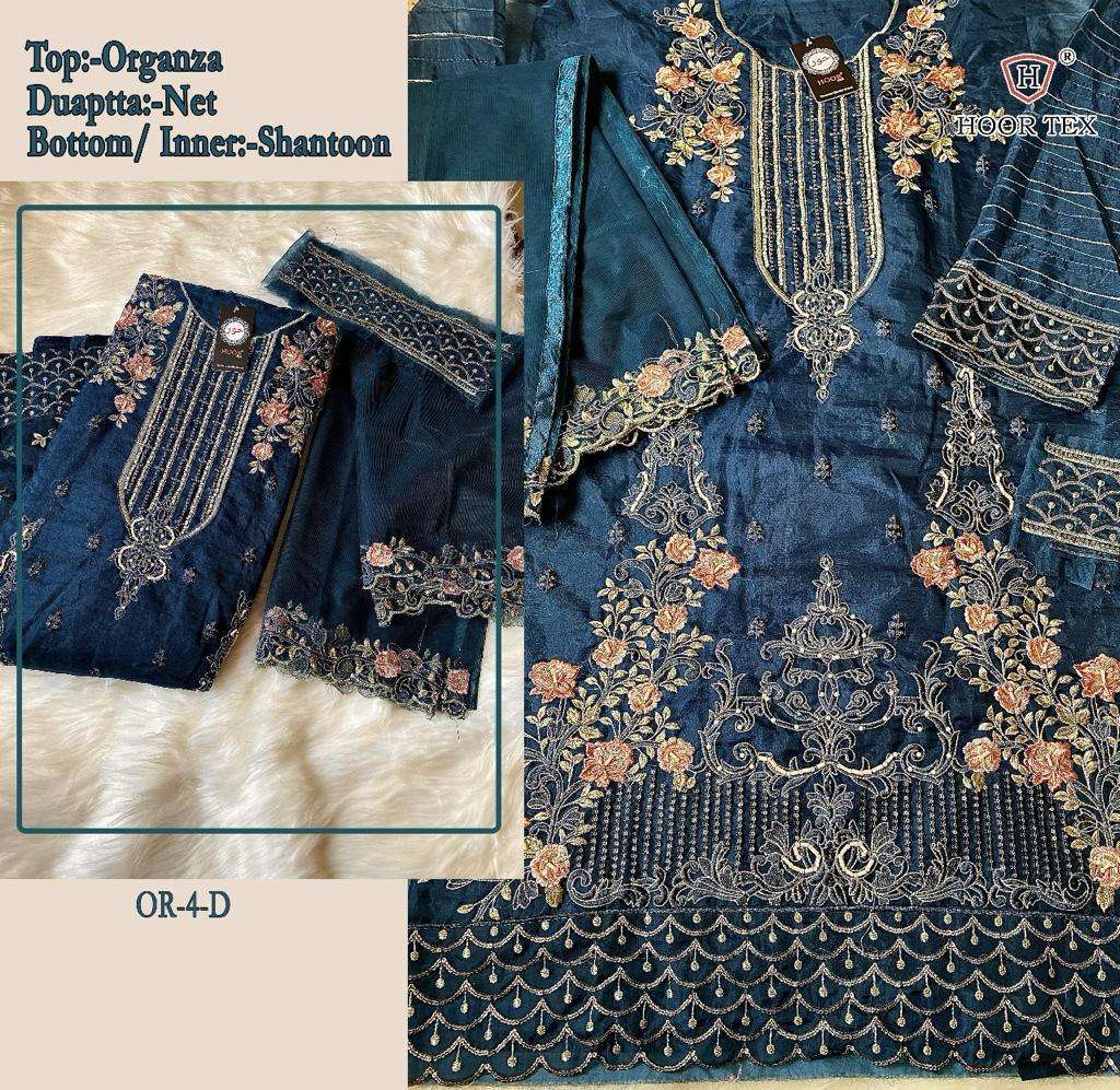 hoor tex OR-4 designer heavy organza suit 