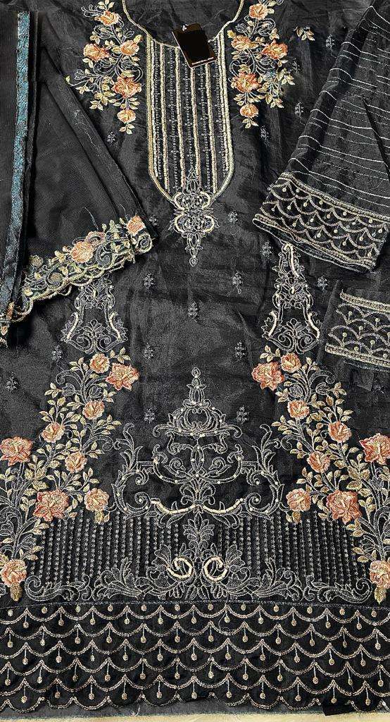 hoor tex OR-4 designer heavy organza suit 