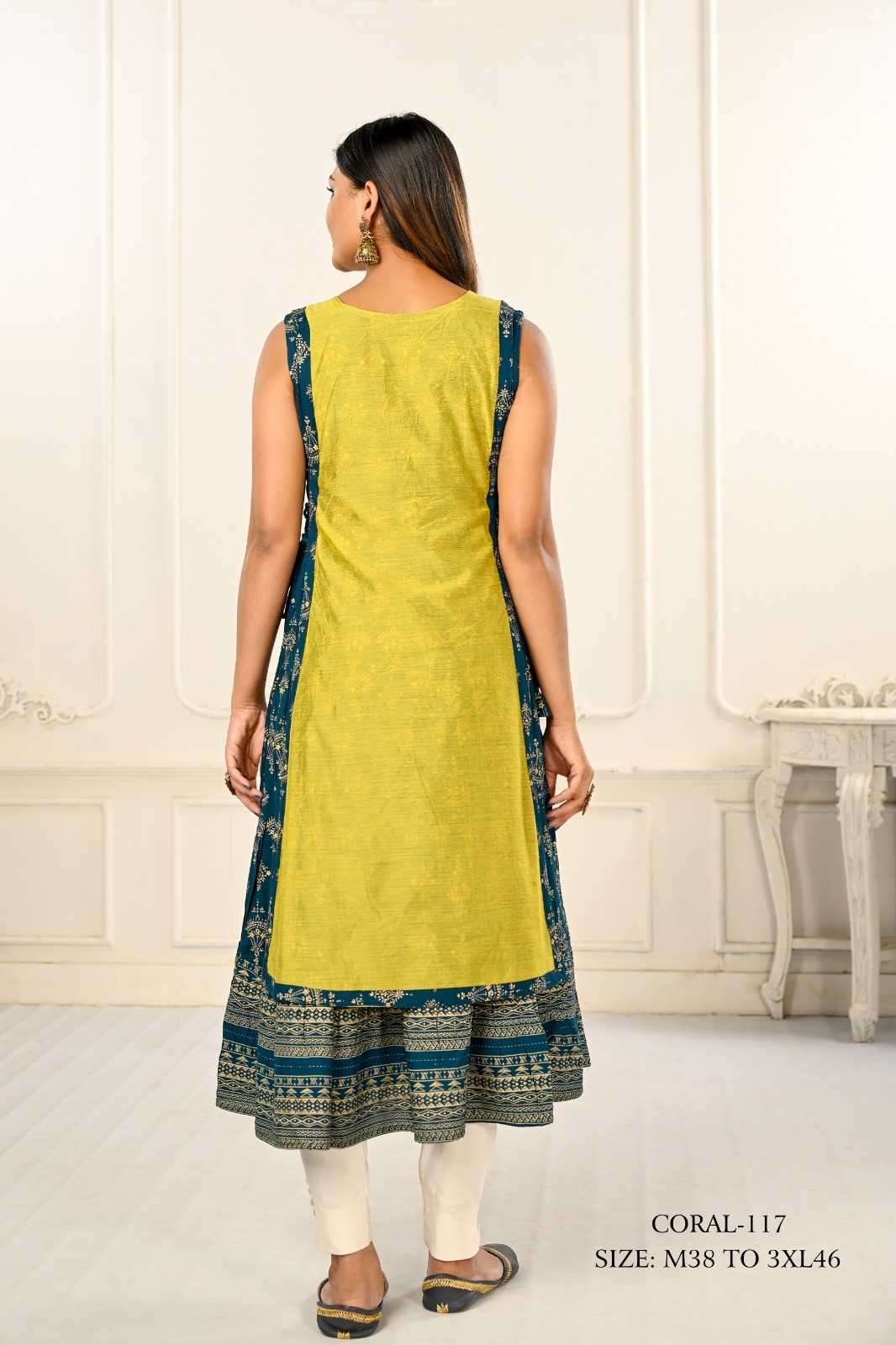 jivora luke fashion coral 101-124 nx Cotton kurti