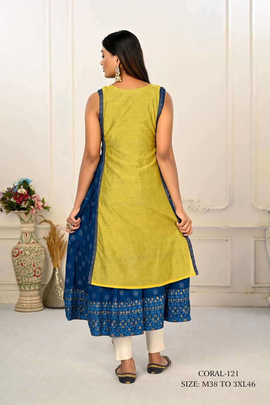 jivora luke fashion coral 101-124 nx Cotton kurti