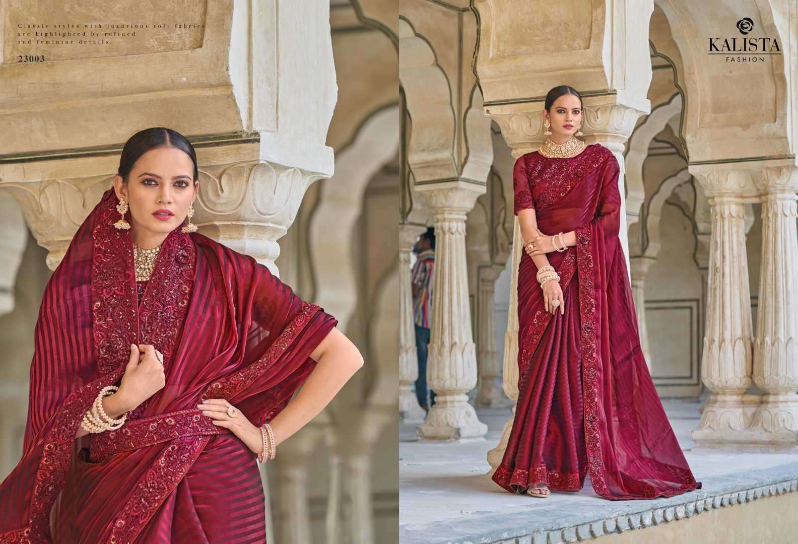 kalista fashion cindrella gold vol 2 series 23001-23006 fancy saree