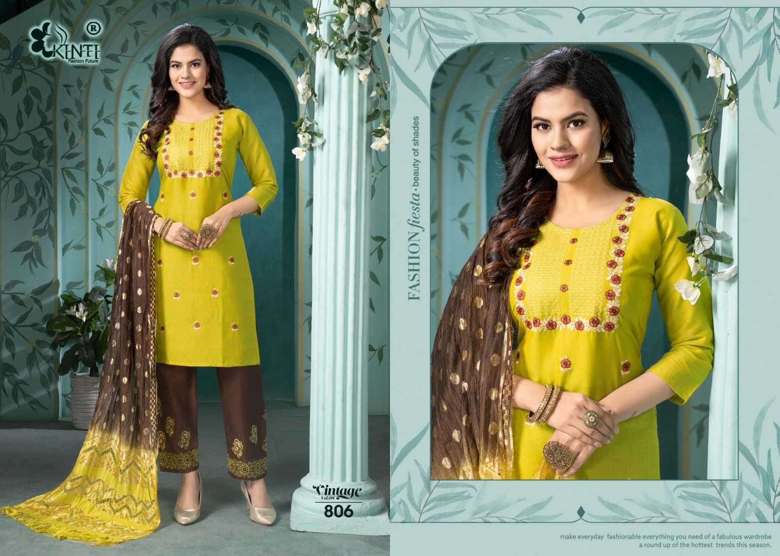 kinti vintage vol 8 series 801-808 Two Tone Rayon suit