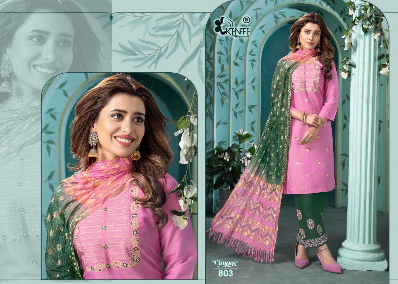 kinti vintage vol 8 series 801-808 Two Tone Rayon suit