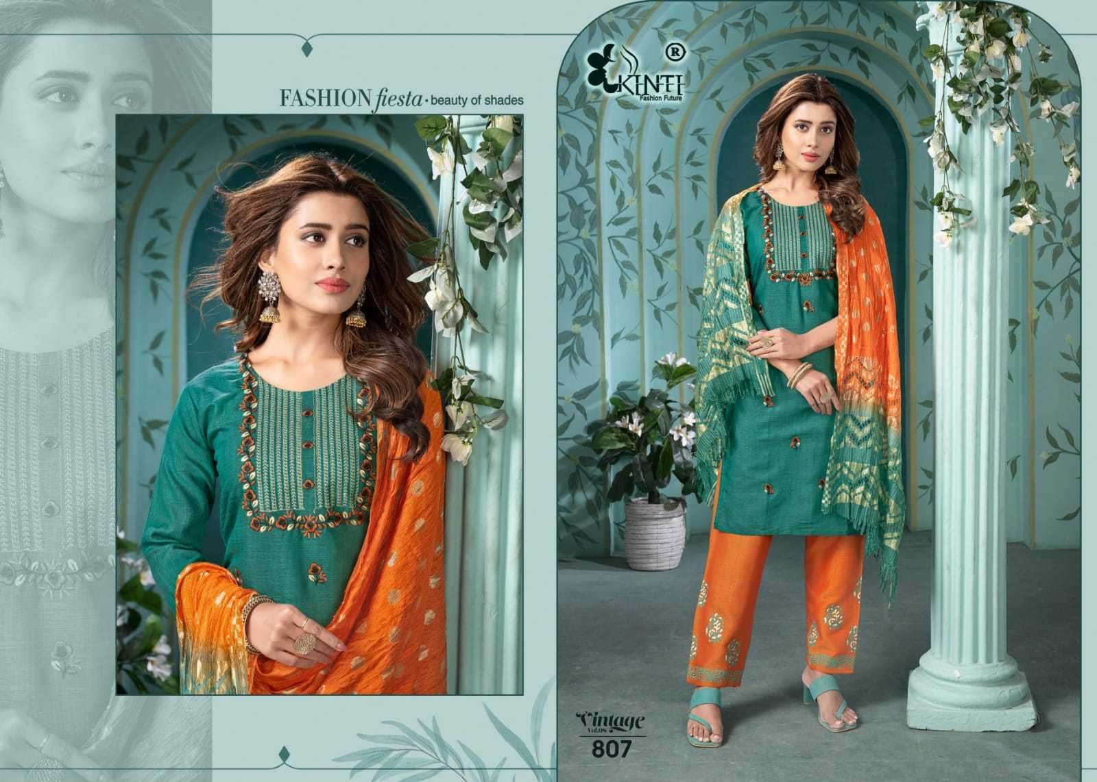 kinti vintage vol 8 series 801-808 Two Tone Rayon suit