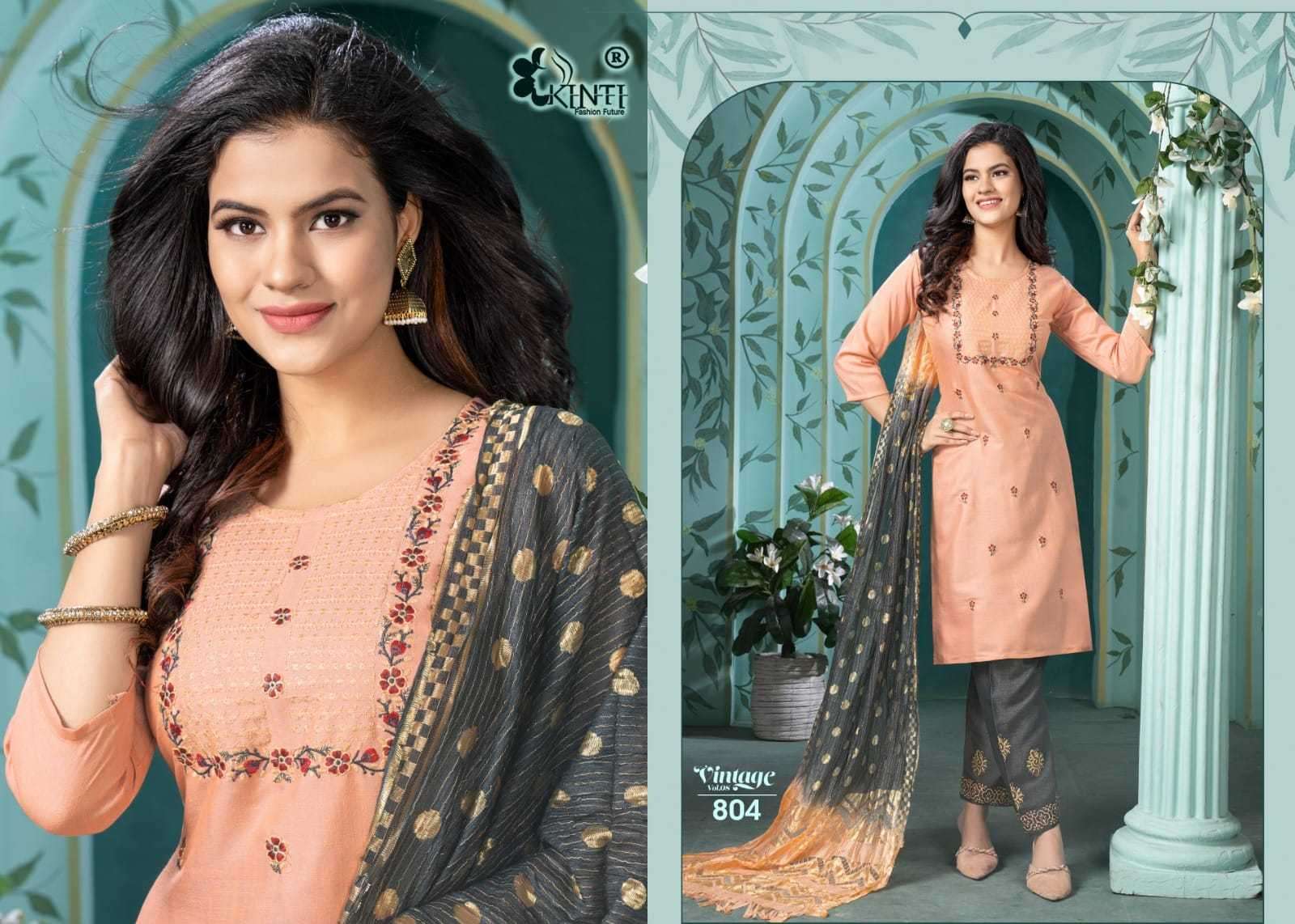 kinti vintage vol 8 series 801-808 Two Tone Rayon suit