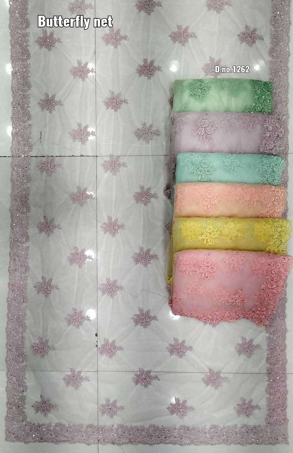 pr wow designer party wear net sarees non catalogue