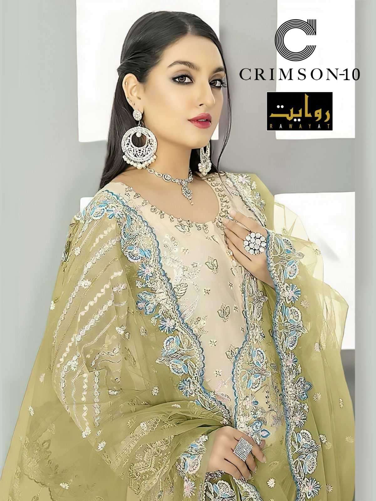 rawayat crimson colors vol 10 series 5014 faux georgette suit 