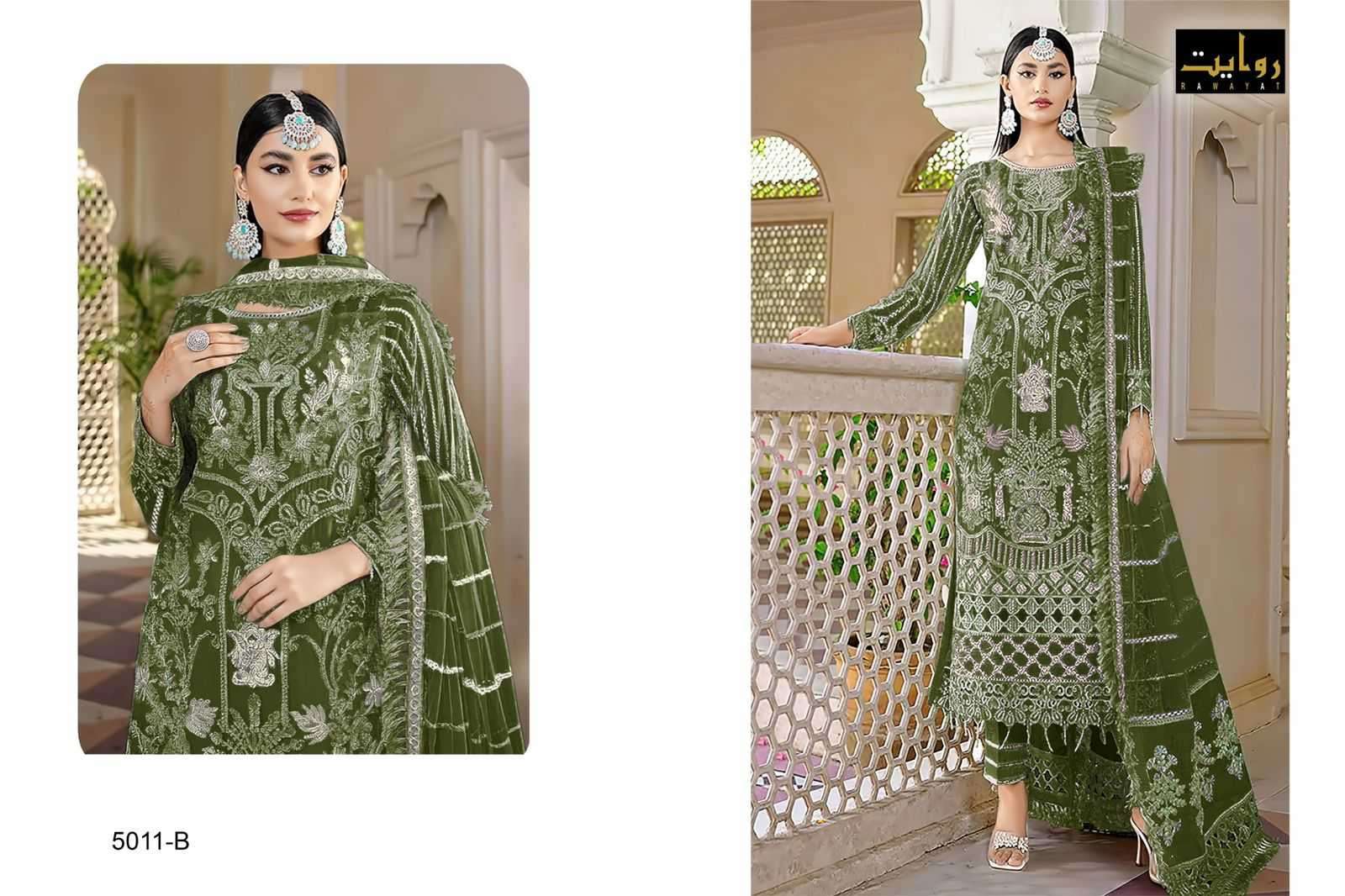 rawayat elan colors vol 10 series 5011 faux georgette suit 