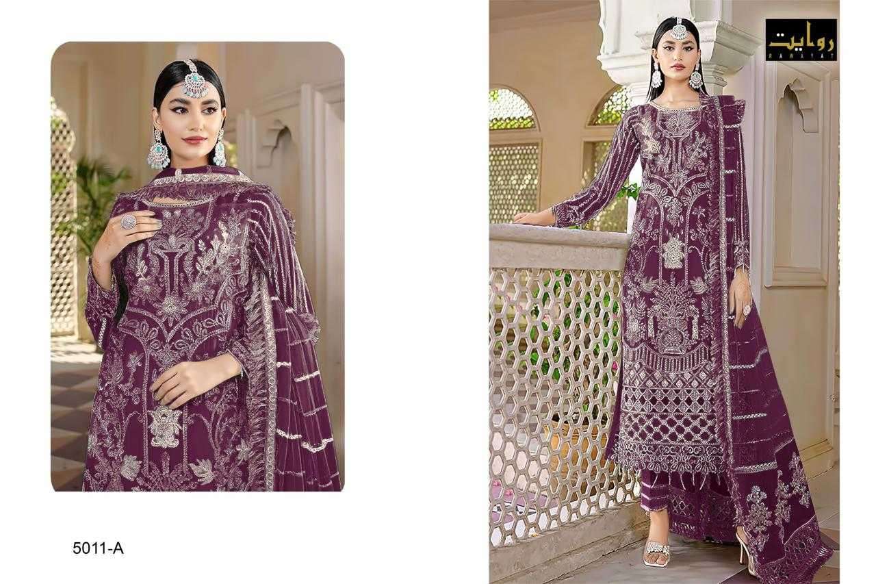 rawayat elan colors vol 10 series 5011 faux georgette suit 