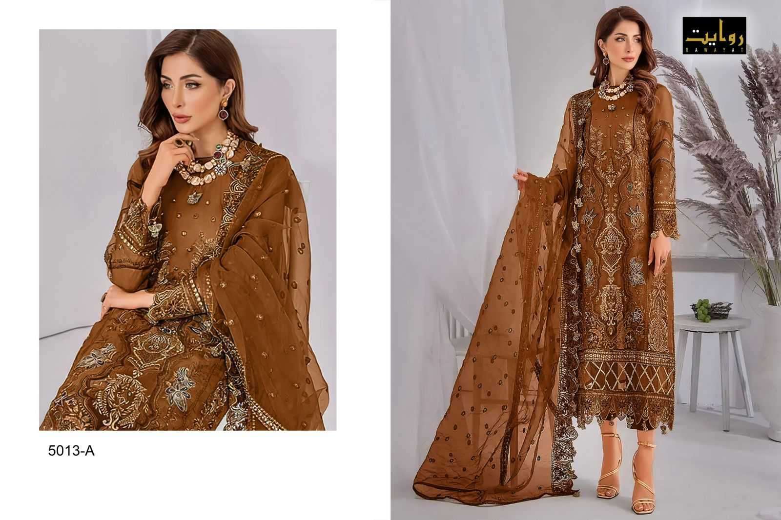rawayat mushq colors vol 11 series 5013 faux georgette suit 