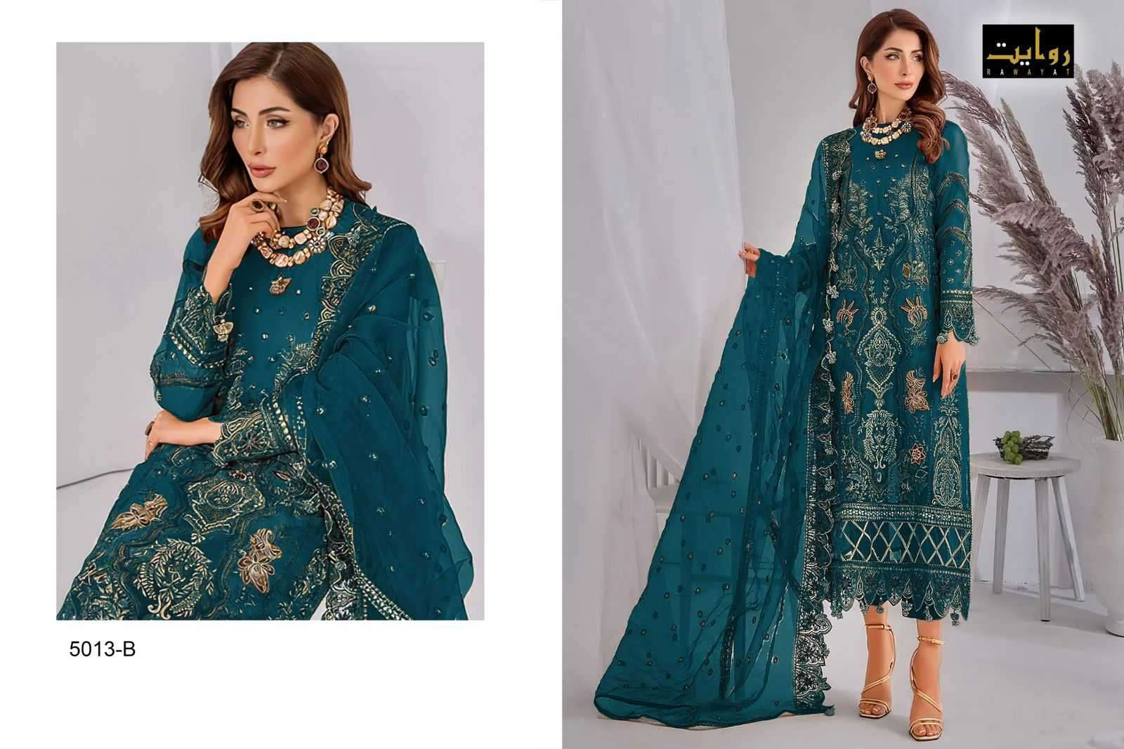 rawayat mushq colors vol 11 series 5013 faux georgette suit 