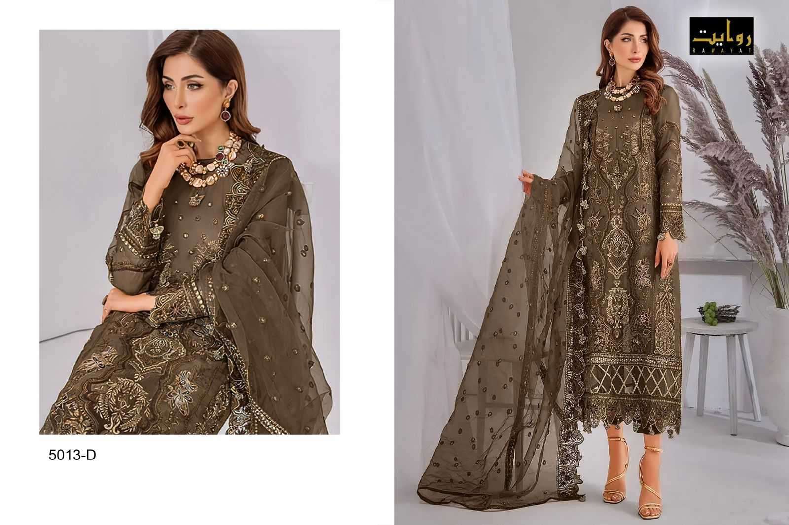rawayat mushq colors vol 11 series 5013 faux georgette suit 
