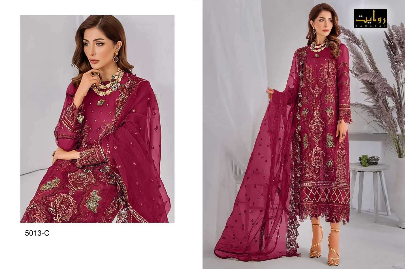 rawayat mushq colors vol 11 series 5013 faux georgette suit 