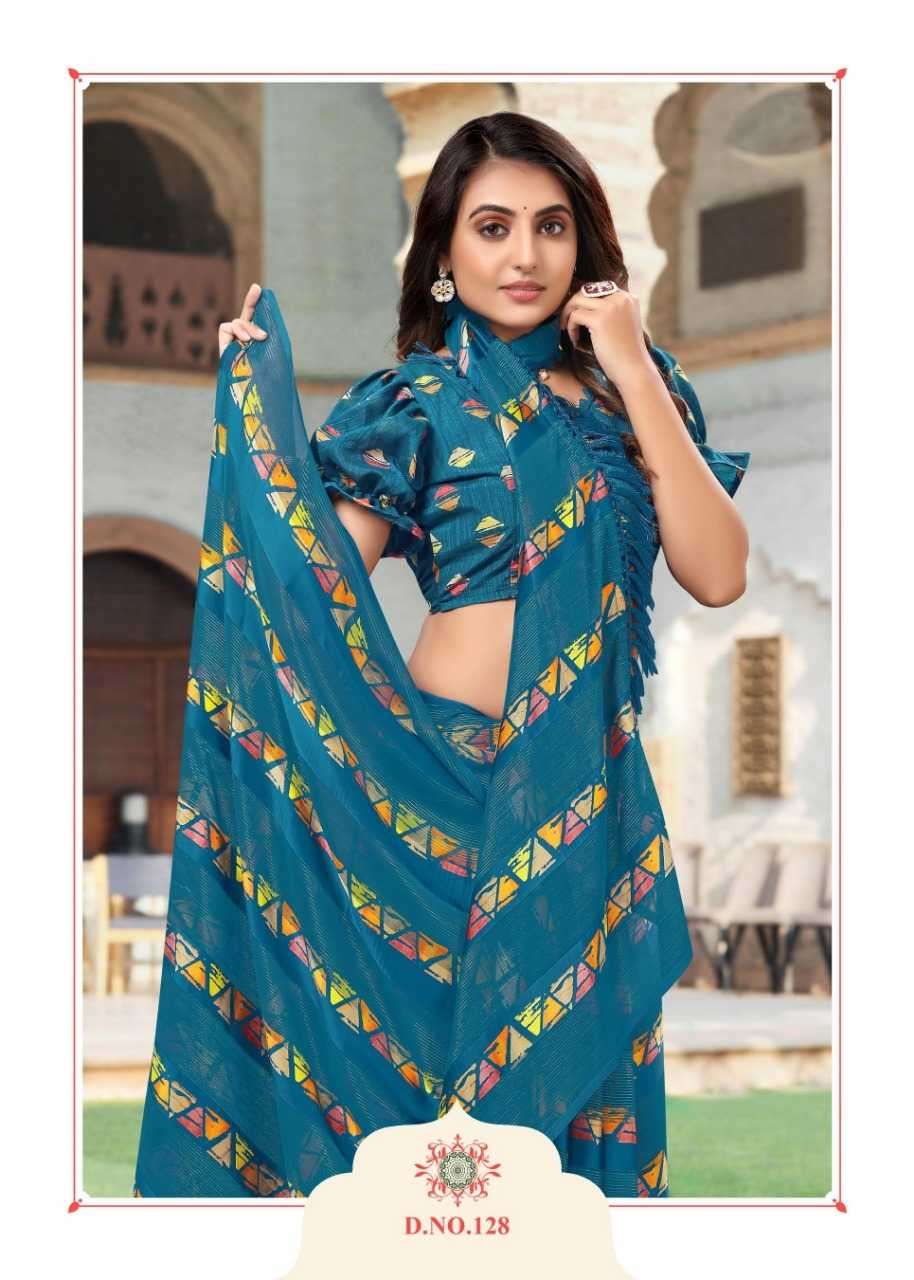 sanjana heritage vol 4 series 125-130 fancy saree