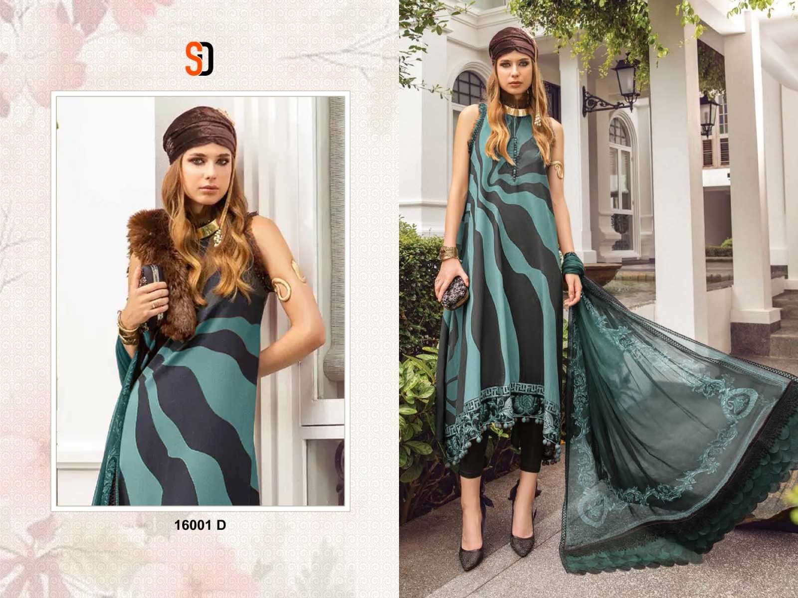 shraddha m print colors vol 16 series 16001 lawn cotton suit 