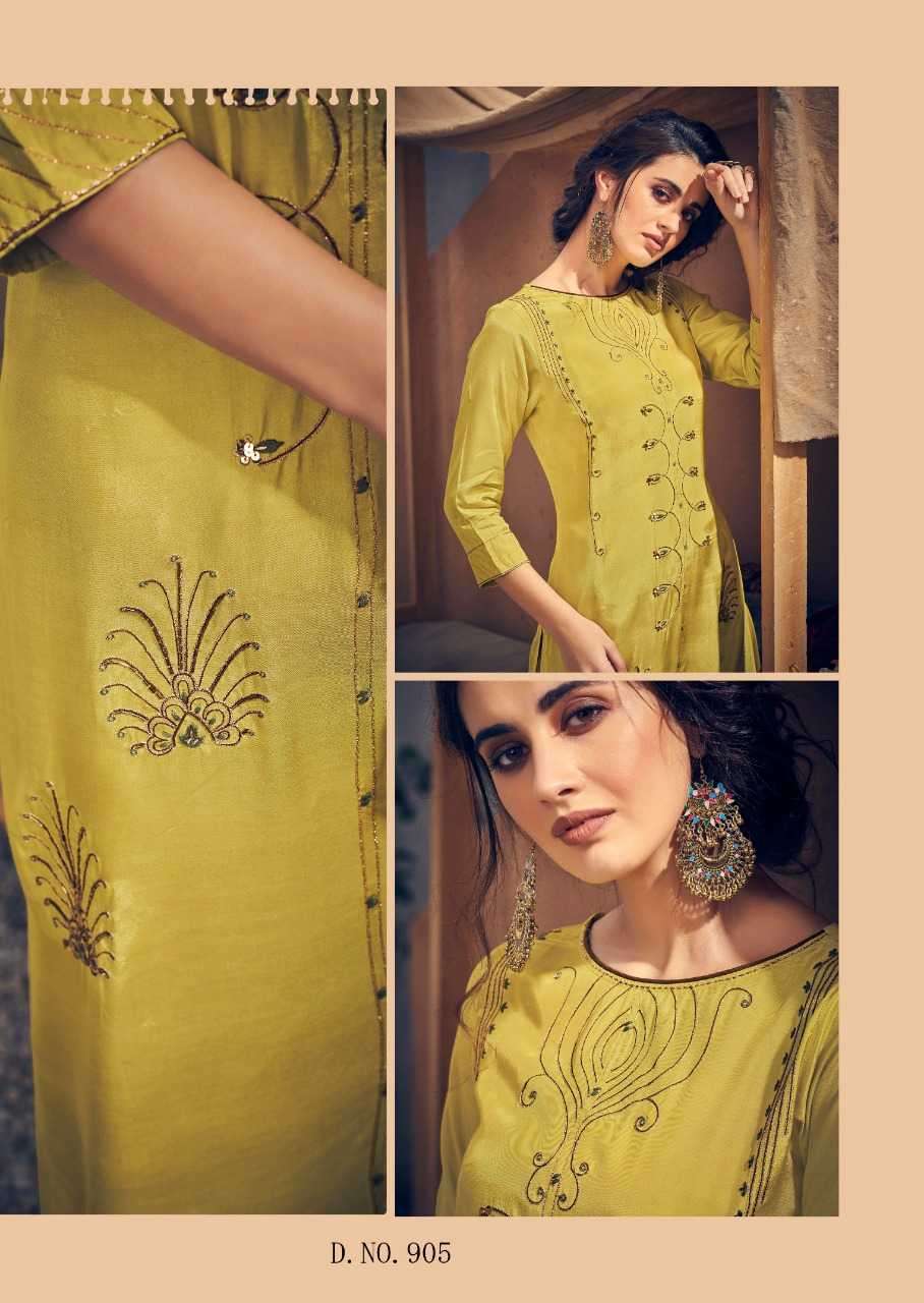 vink vintage nx series 901-906 pure viscose kurti plazzo