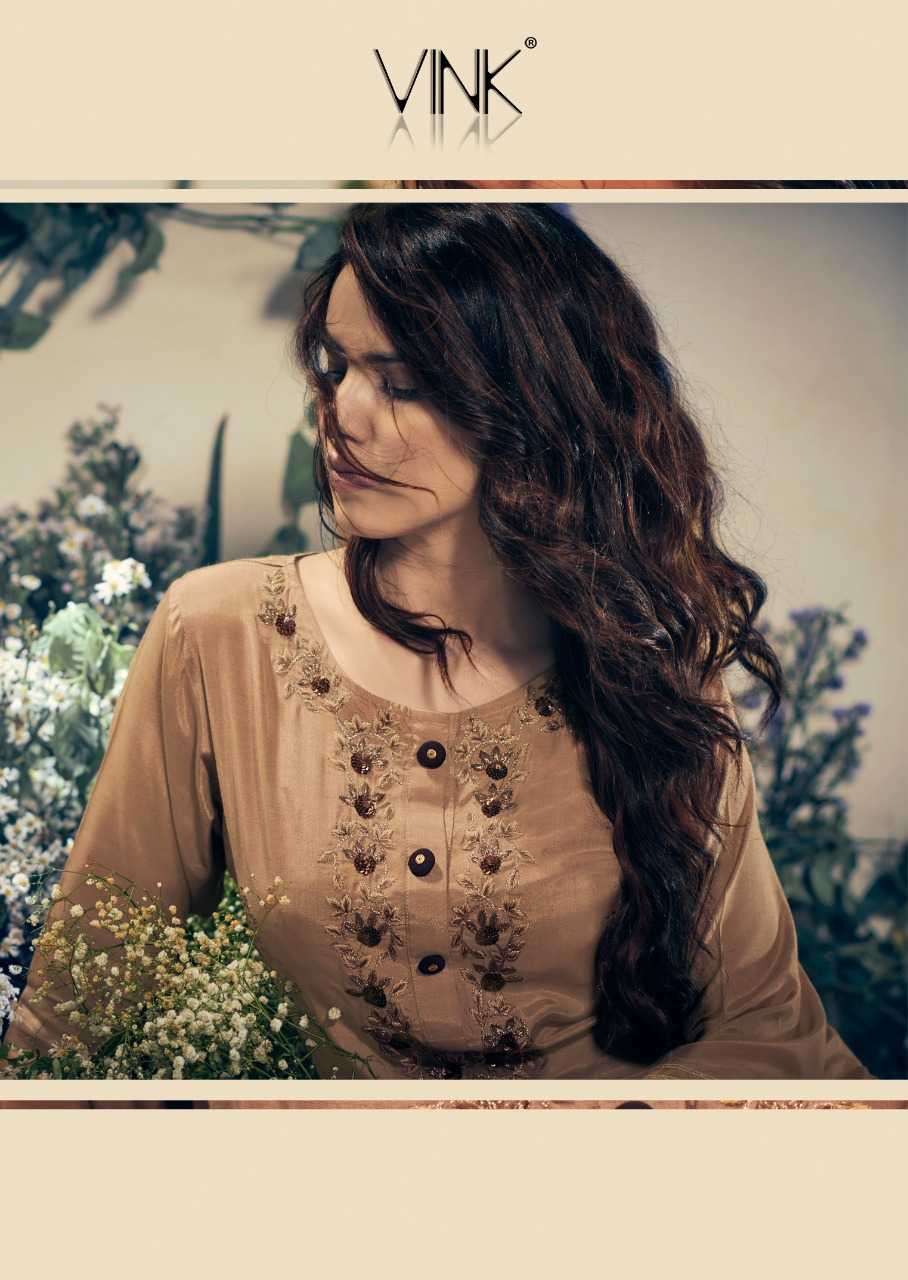 vink vintage nx series 901-906 pure viscose kurti plazzo