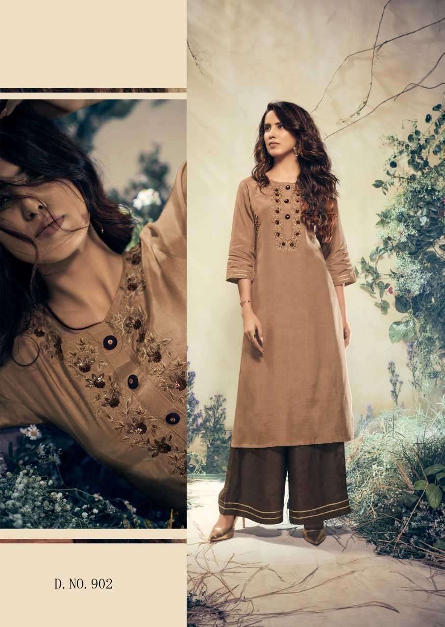 vink vintage nx series 901-906 pure viscose kurti plazzo