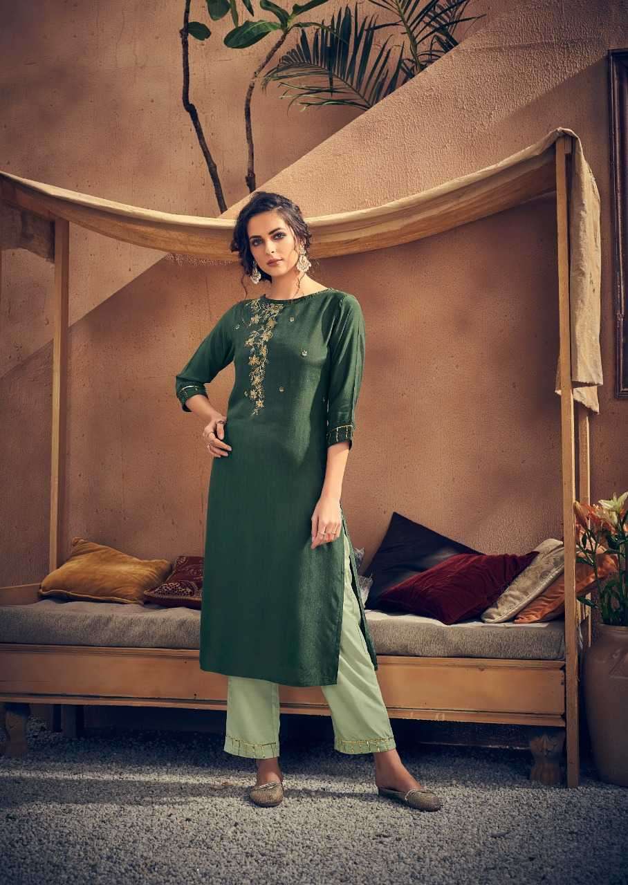 vink vintage nx series 901-906 pure viscose kurti plazzo